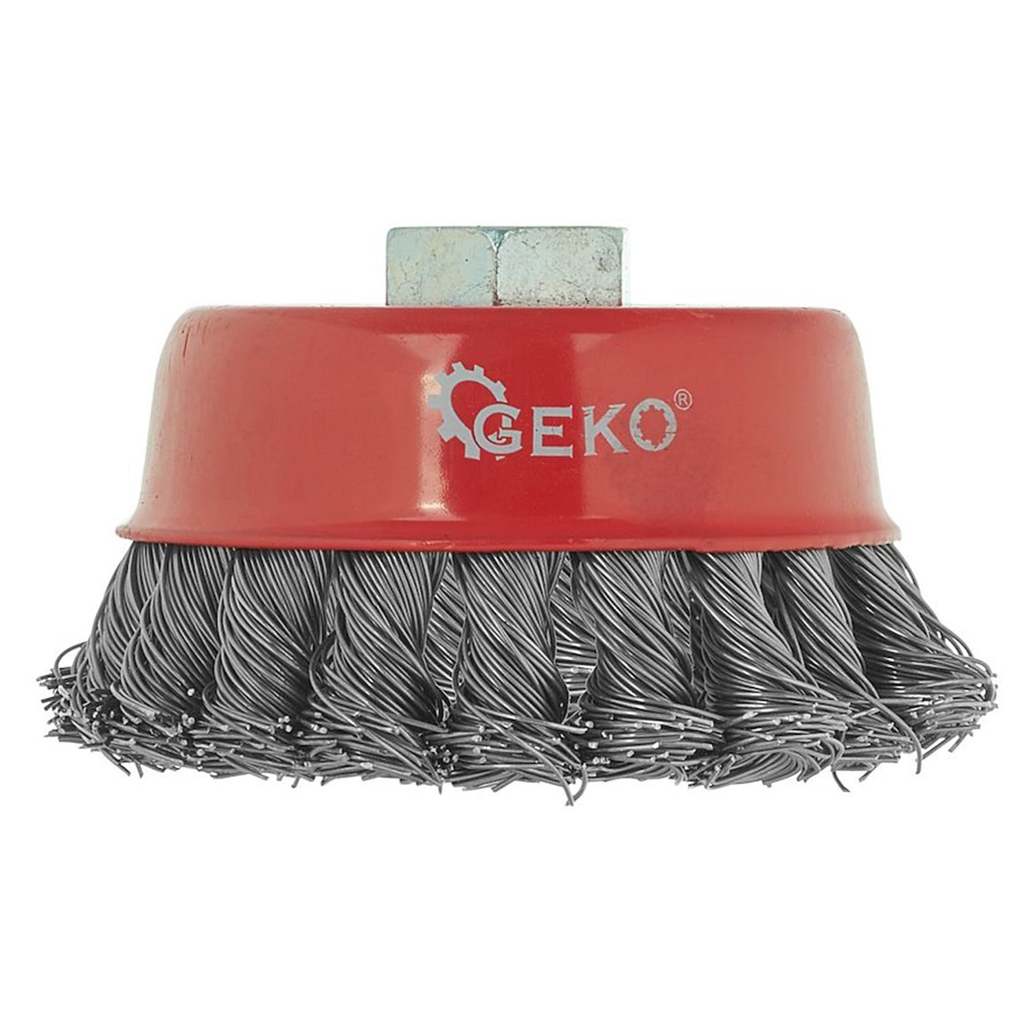 PERIE CUPA DE SARMA FRONTALA, IMPLETITA, 85 MM PENTRU POLIZOR, PRINDERE M14 – CURATAT SI SLEFUIT METAL