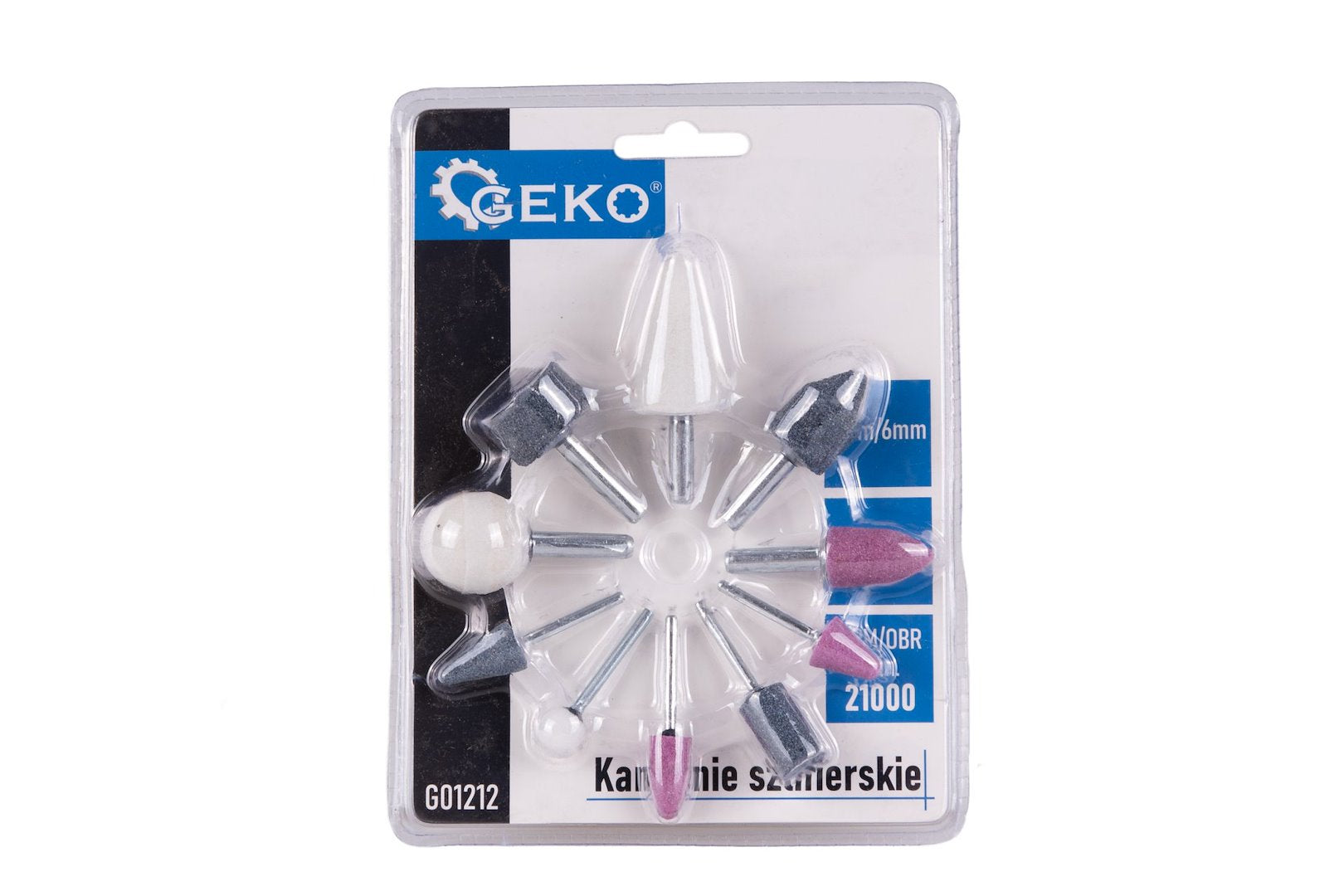 SET 10 PIETRE ABRAZIVE PENTRU SLEFUIT - DIAMETRU 3MM SI 6MM - GEKO
