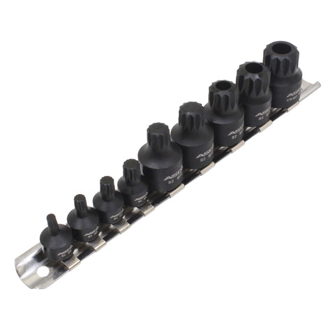 SET CHEI BITI M4-M18 XZN DE IMPACT 1/4 - 3/8 9 PIESE