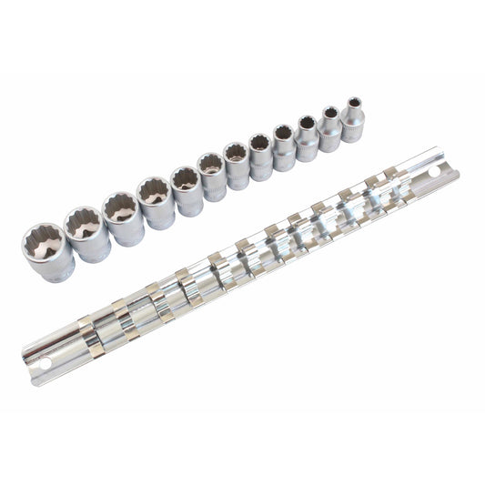 SET TUBULARE BIHEXAGONALE 1/4 IN INCH 12 PIESE