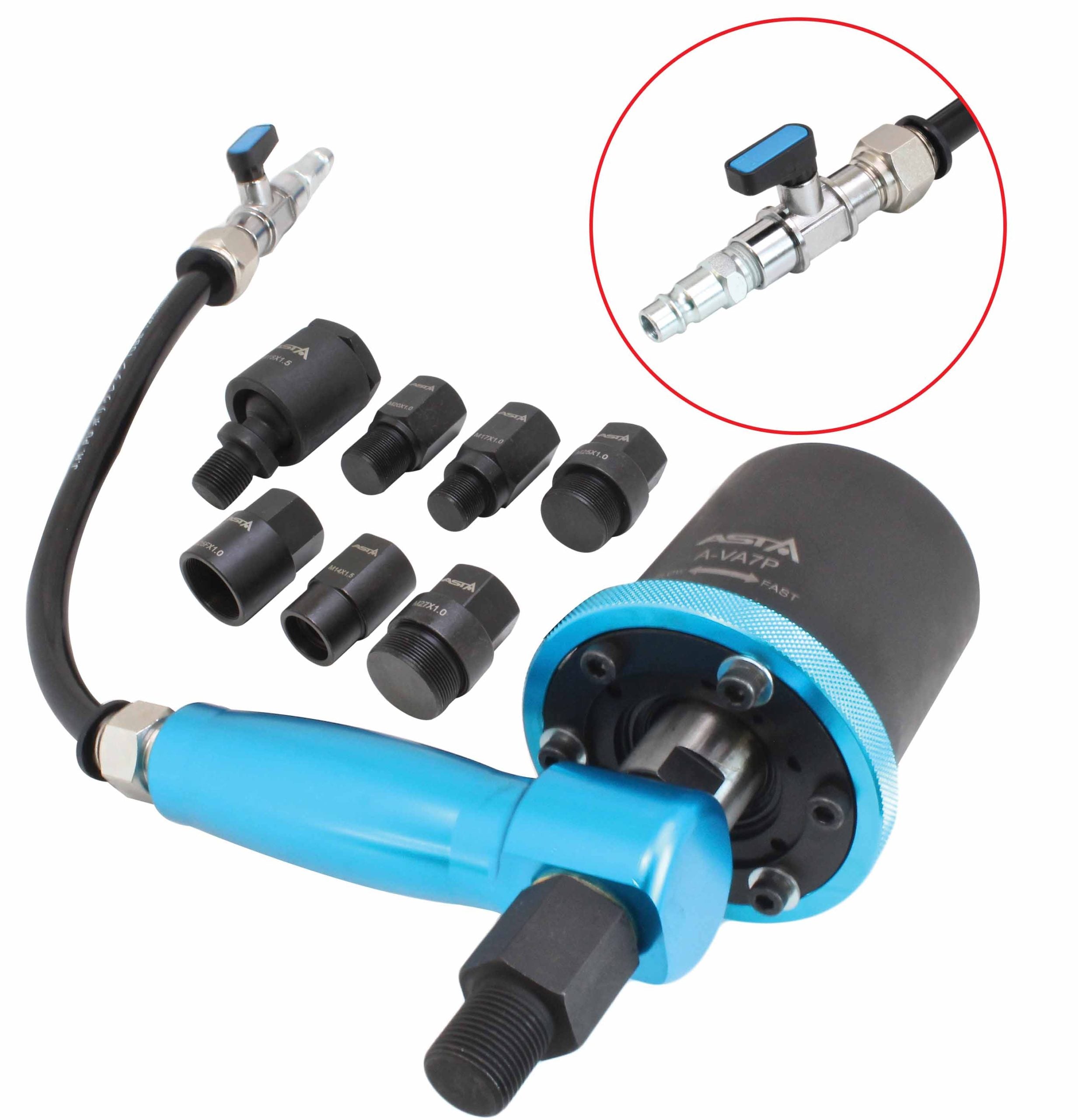 TRUSA PRESA EXTRACTOR PNEUMATIC PENTRU INJECTOARE 7 PIESE