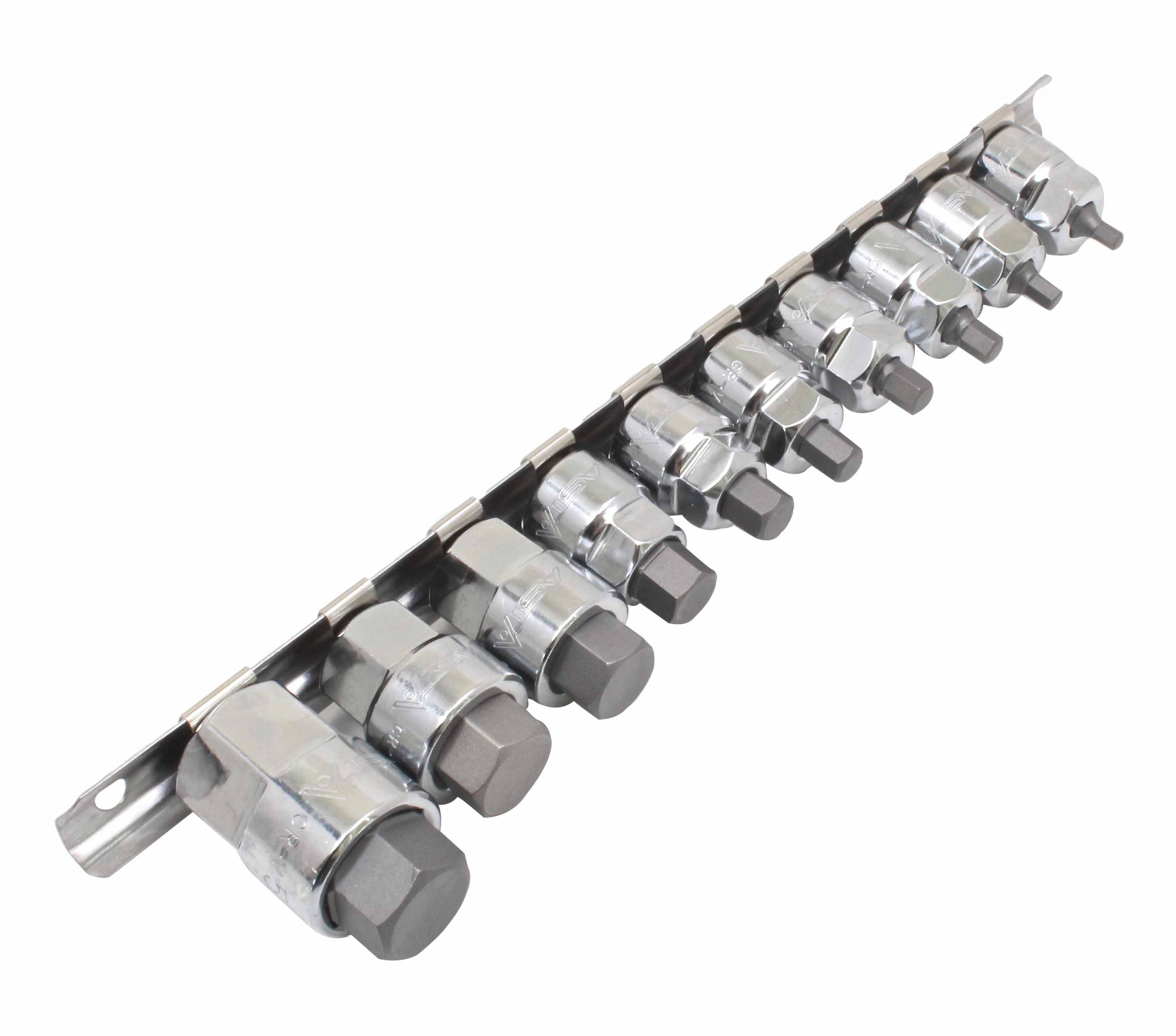 SET CAPETE DE CHEI HEXAGONALE TIP IMBUS 1/4 - 3/8 IN INCHI 10 PIESE