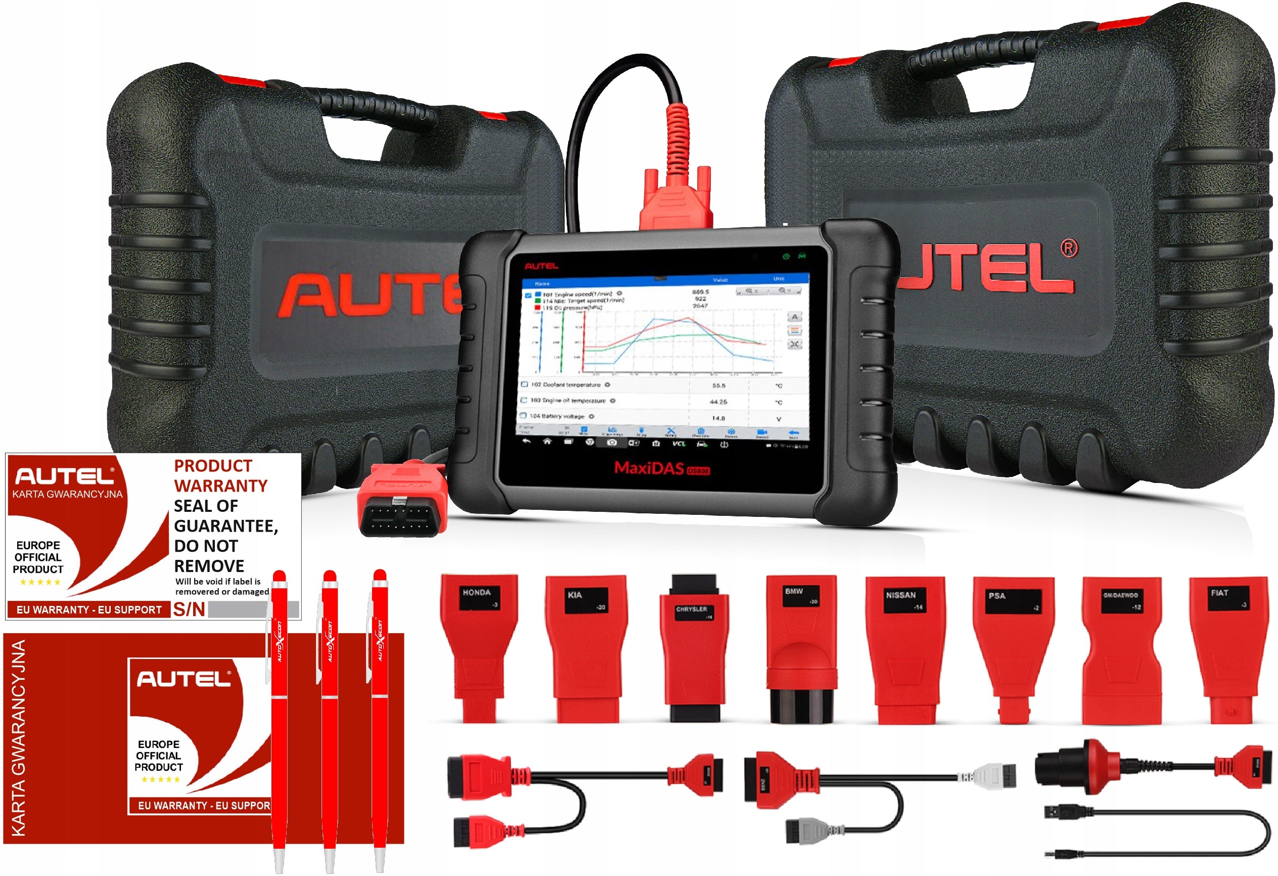 TESTER INTERFATA DIAGNOZA AUTO PROFESIONALA AUTEL MAXIDAS DS808 2 ANI ACTUALIZARI