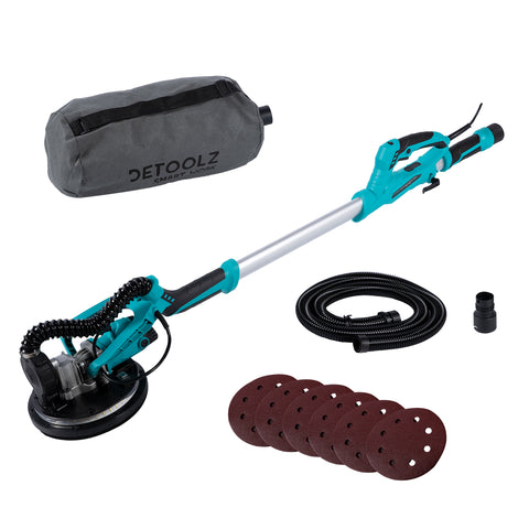 SLEFUITOR PERETI, TAVANE, PLAFOANE SI RIGIPS, EXTENSIBIL CU ASPIRATOR 750W, DIAMETRU 215MM DETOOLZ