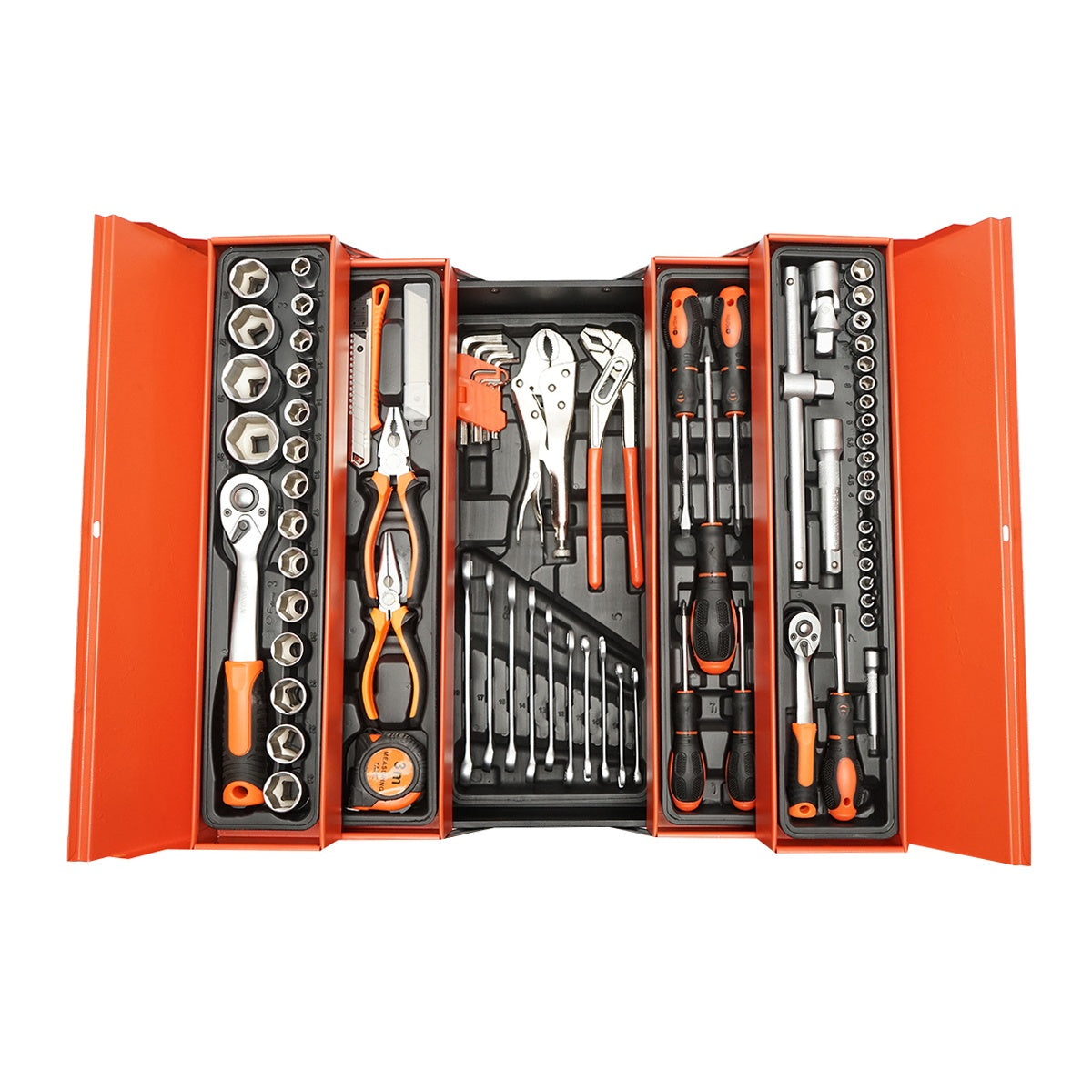 TRUSA DE SCULE METALICA ECHIPATA CU 85 PIESE