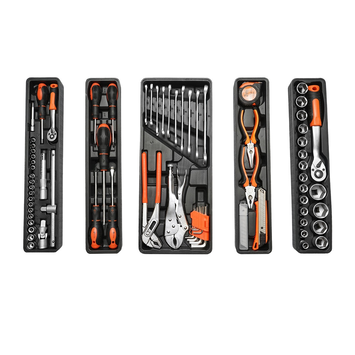 TRUSA DE SCULE METALICA ECHIPATA CU 85 PIESE