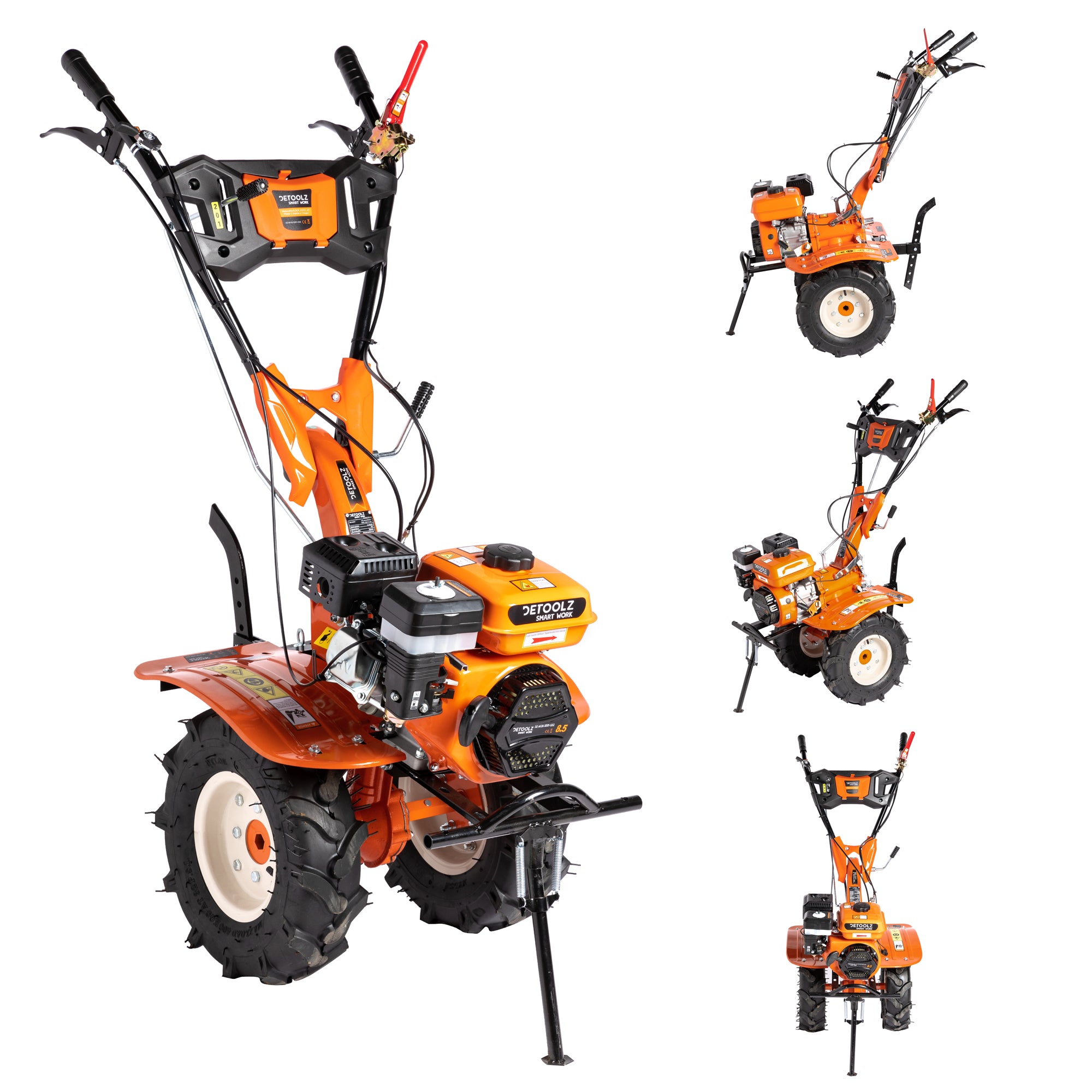 MOTOCULTOR 8.5CP CU MOTOR PE BENZINA 212CC 4T 2+1 VITEZE DETOOLZ