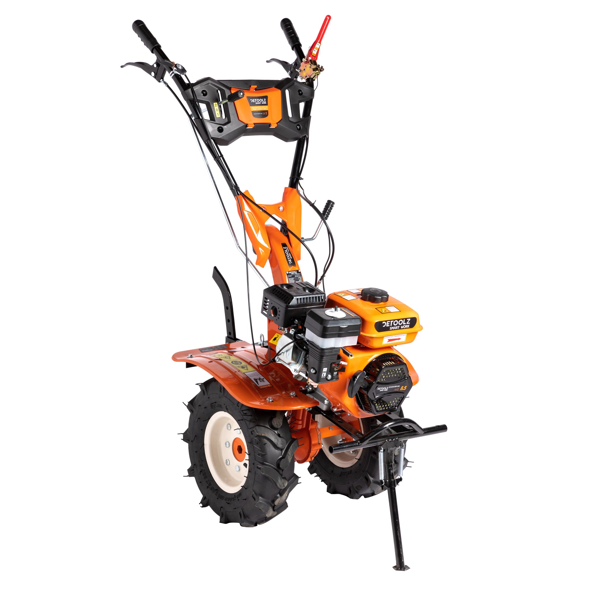 MOTOCULTOR 8.5CP CU MOTOR PE BENZINA 212CC 4T 2+1 VITEZE DETOOLZ