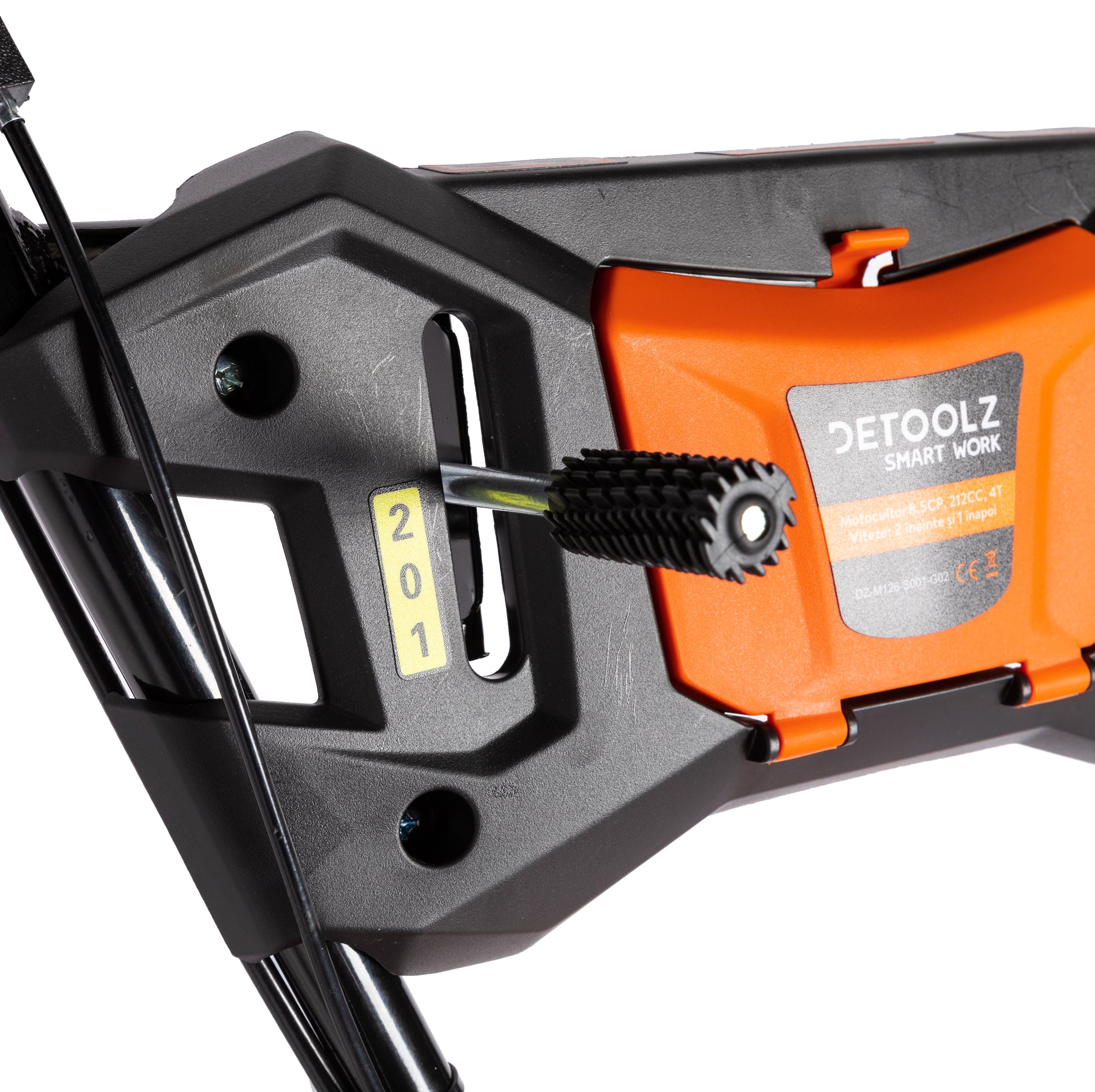 MOTOCULTOR 8.5CP CU MOTOR PE BENZINA 212CC 4T 2+1 VITEZE DETOOLZ