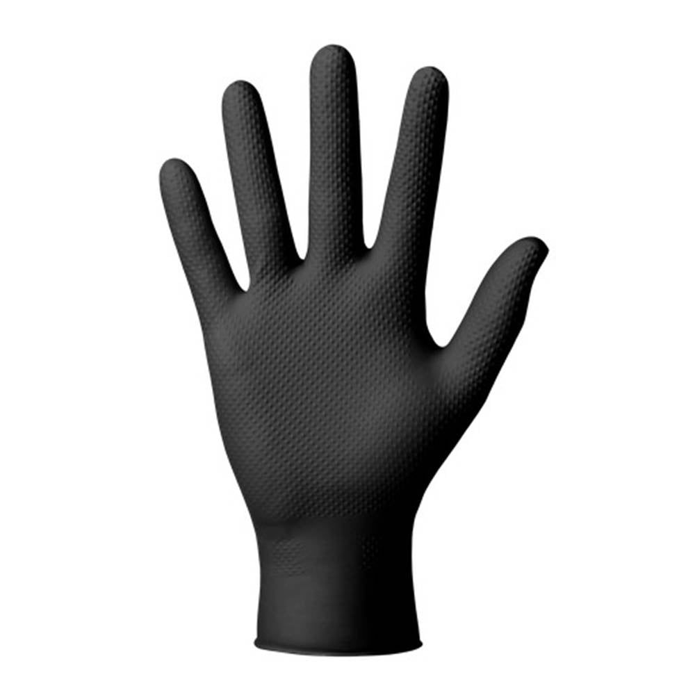 MANUSI NITRIL PREMIUM MERCATOR GOGRIP NEGRU PENTRU MECANICI, MARIMEA XL 50BUC