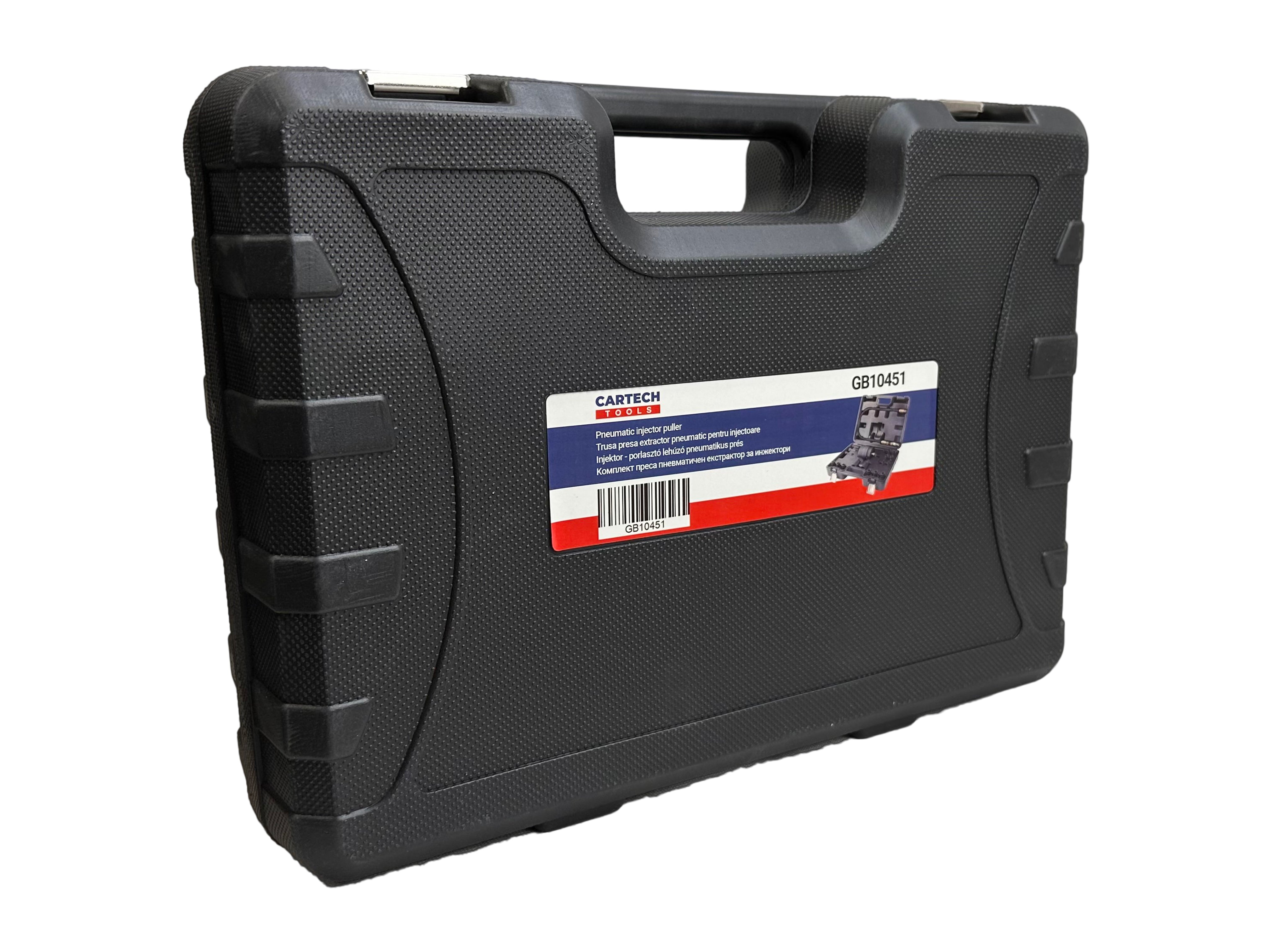 TRUSA PRESA EXTRACTOR PNEUMATIC PENTRU INJECTOARE FORTA 1000 NM 21 PIESE BOSCH DELPHI DENSO SIEMENS