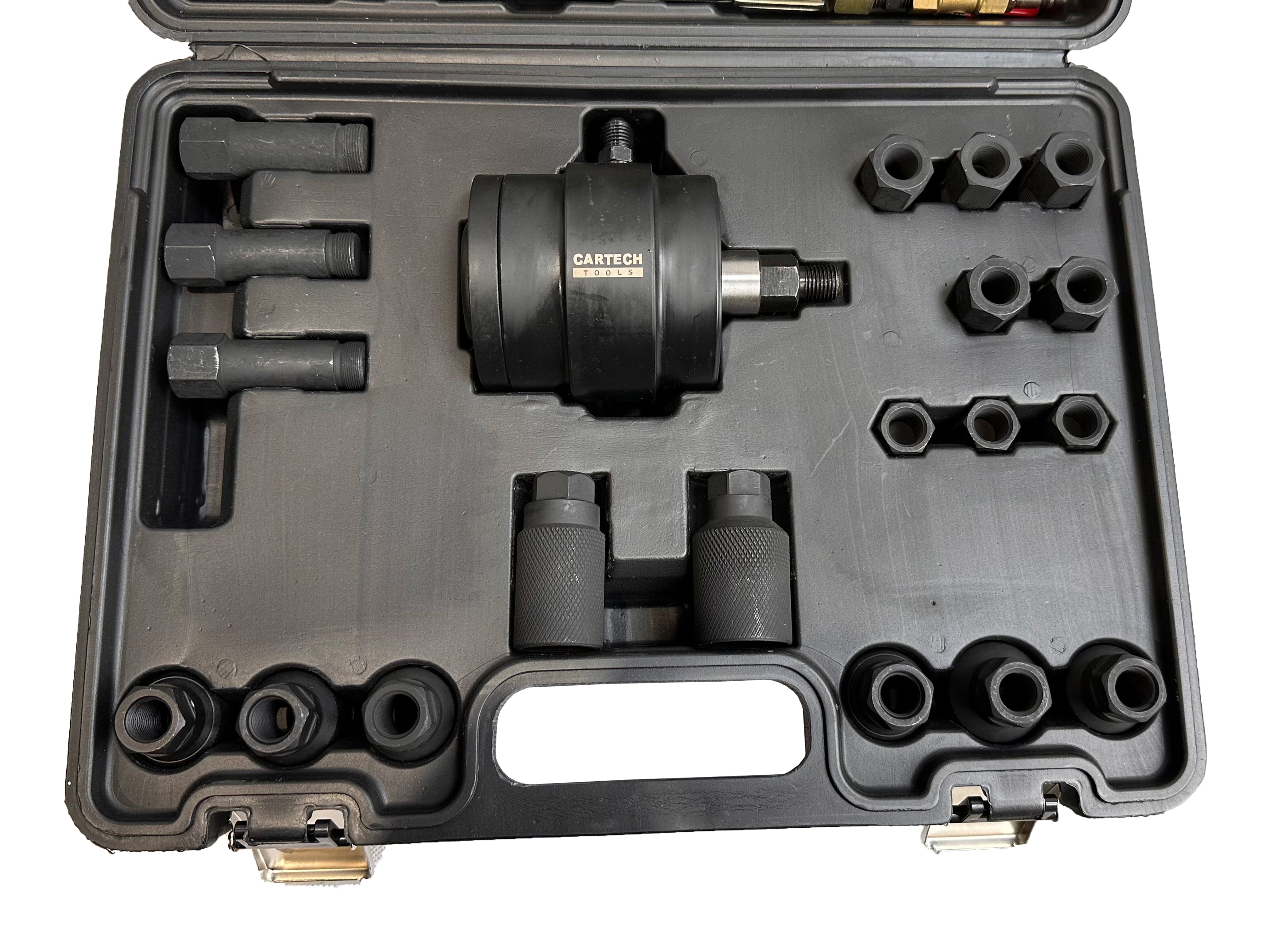 TRUSA PRESA EXTRACTOR PNEUMATIC PENTRU INJECTOARE FORTA 1000 NM 21 PIESE BOSCH DELPHI DENSO SIEMENS