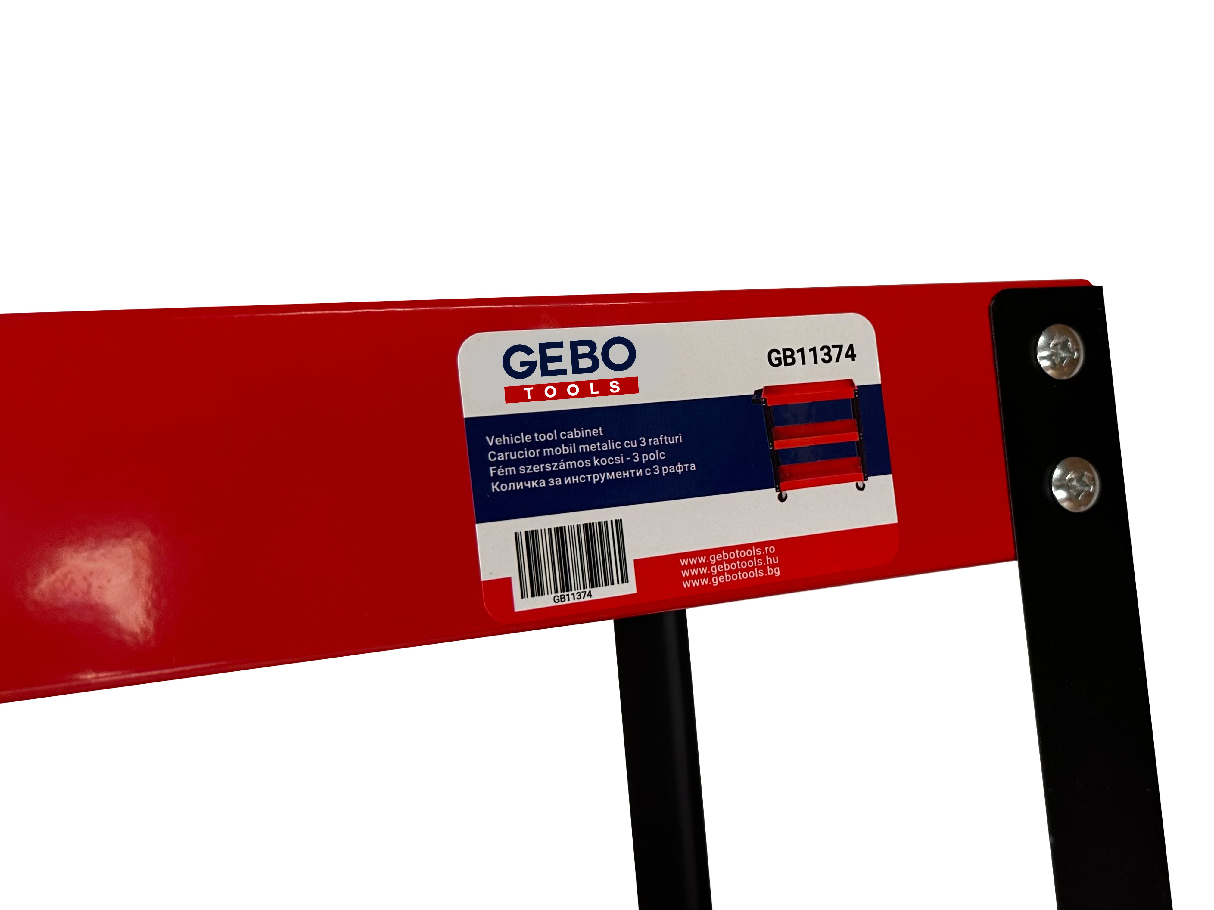 CARUCIOR MOBIL METALIC CU 3 RAFTURI GEBO TOOLS