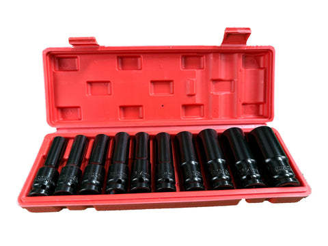 SET TUBULARE 1/2 LUNGI NEGRE 8-24 MM 10 PIESE GEBO TOOLS