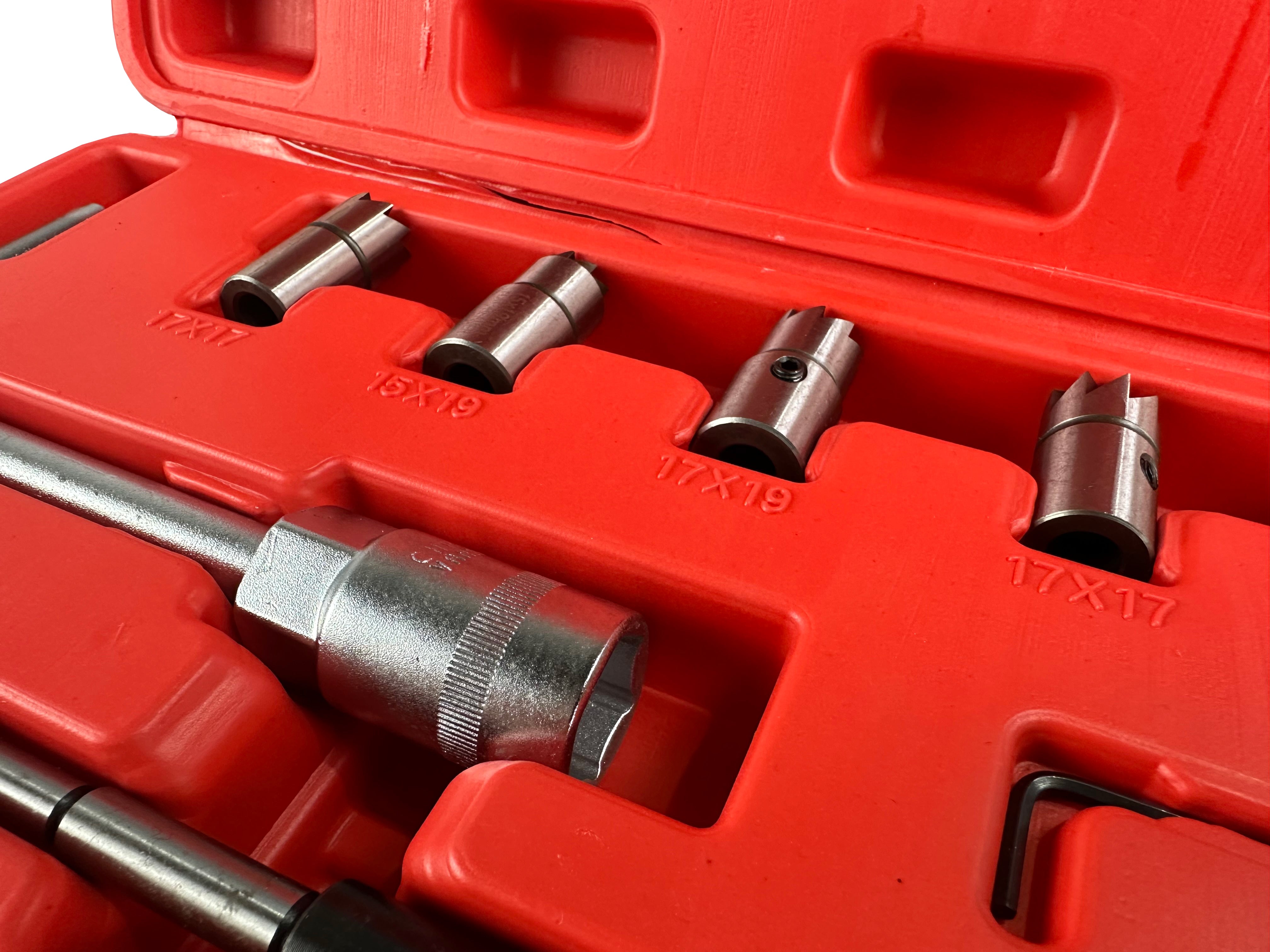 TRUSA FREZE PENTRU CURATAT LOCAS ORIFICIU SCAUN INJECTOARE 7 PIESE GEBO TOOLS