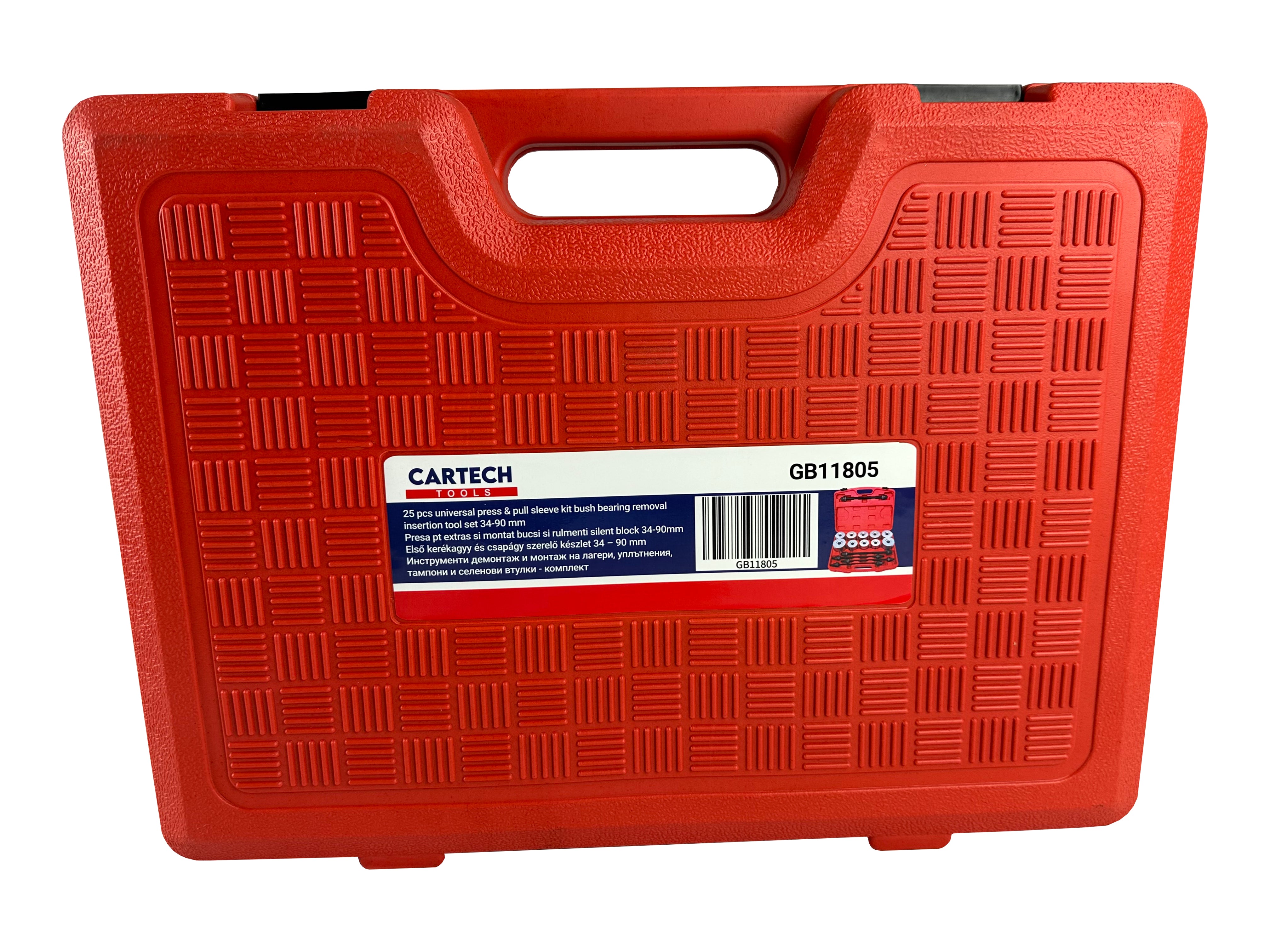 TRUSA PRESE EXTRAS SI MONTAT BUCSI SI RULMENTI SUSPENSIE, SILENT BLOCK 34-90MM 27 PIESE GEBO TOOLS