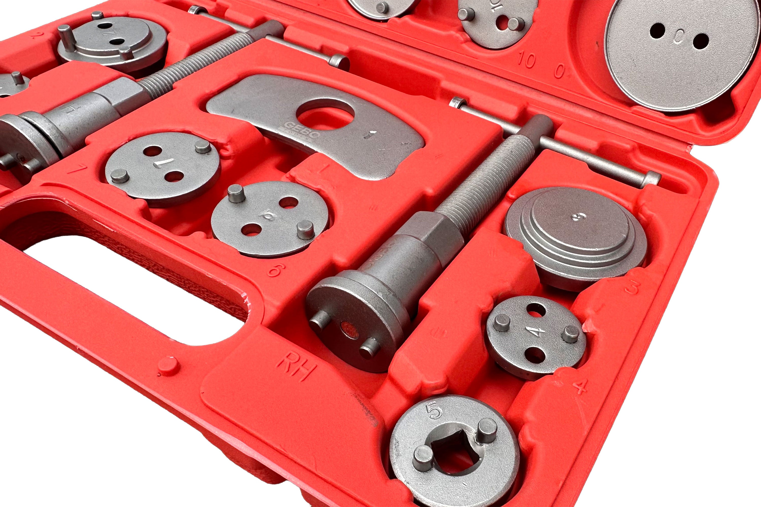 TRUSA PENTRU ETRIERE PISTOANE FRANA AUTO UNIVERSALA 22 PIESE GEBO TOOLS