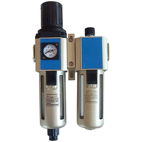 FILTRU SEPARATOR APA SI LUBRIFIERE CU REGULATOR DE PRESIUNE 1/2 PENTRU SCULE ECHIPAMENTE PNEUMATICE