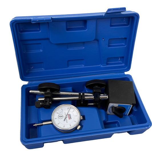 CEAS COMPARATOR 0-10MM CU BAZA SUPORT MAGNETIC GEBO TOOLS