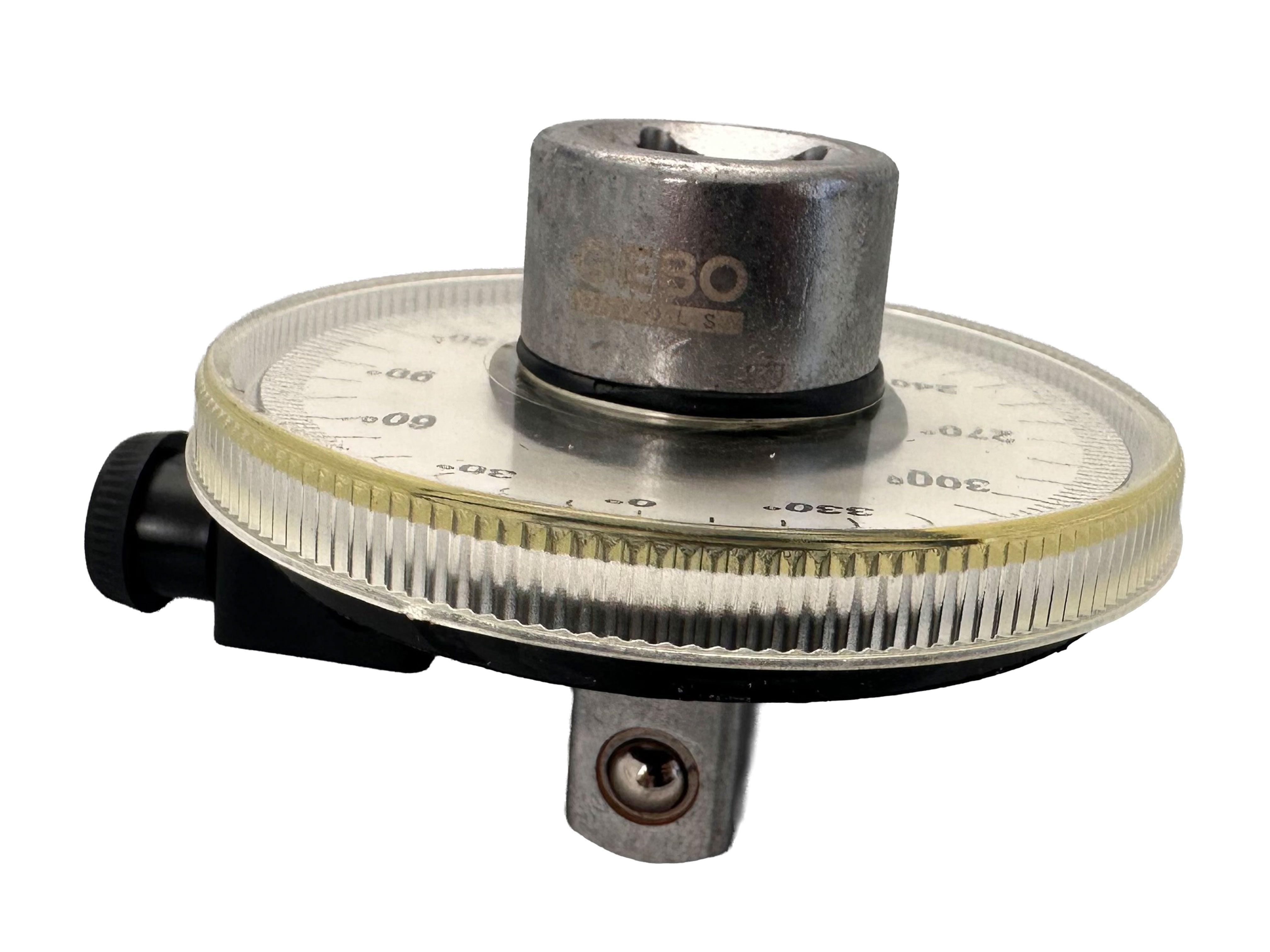 RAPORTOR, GONIOMETRU SI CHEIE DINAMOMETRICA CU SCALA GRADATA 1/2 GEBO TOOLS