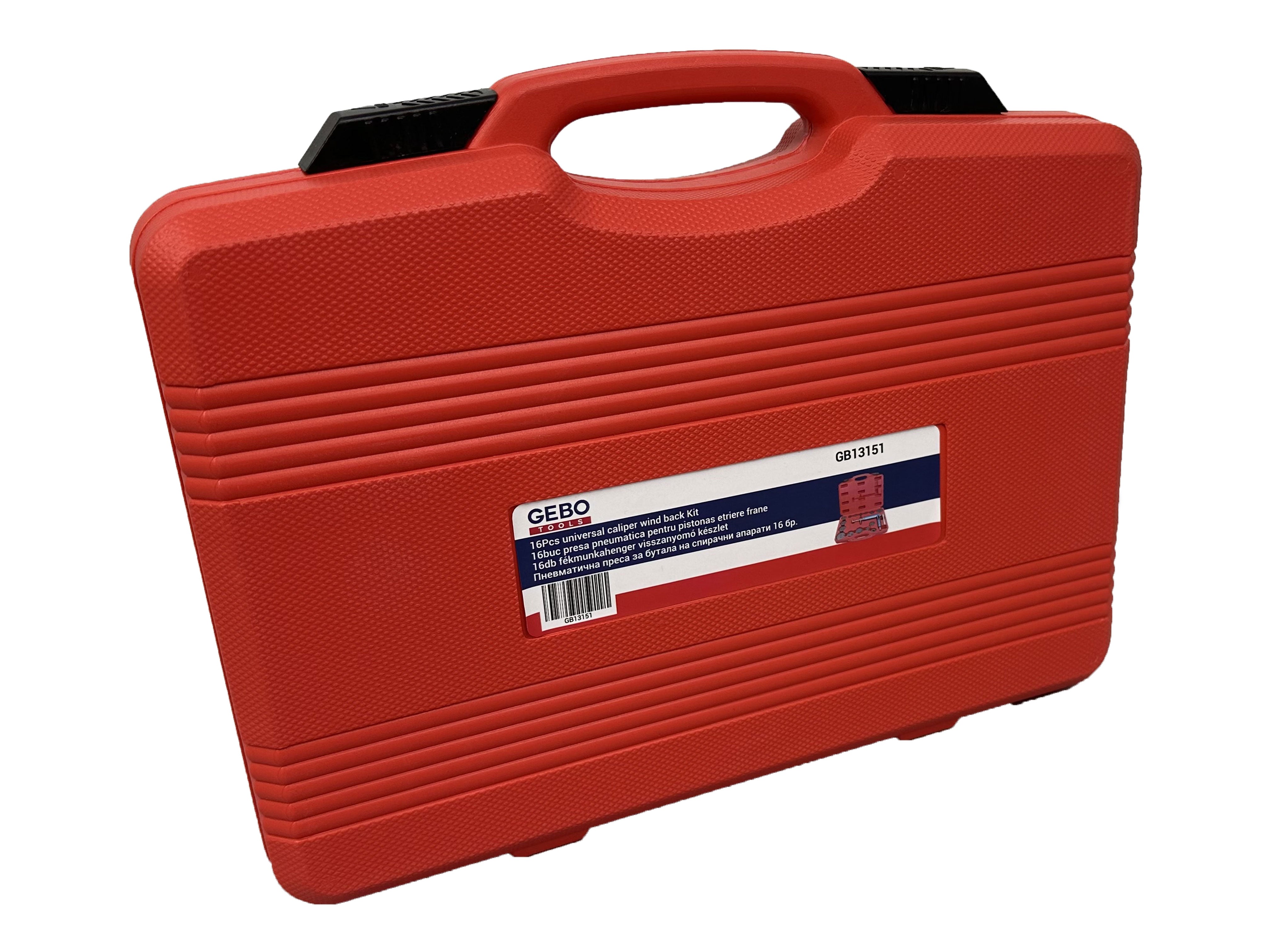 PRESA PNEUMATICA PENTRU PISTONAS ETRIERE FRANE 16 PIESE GEBO TOOLS