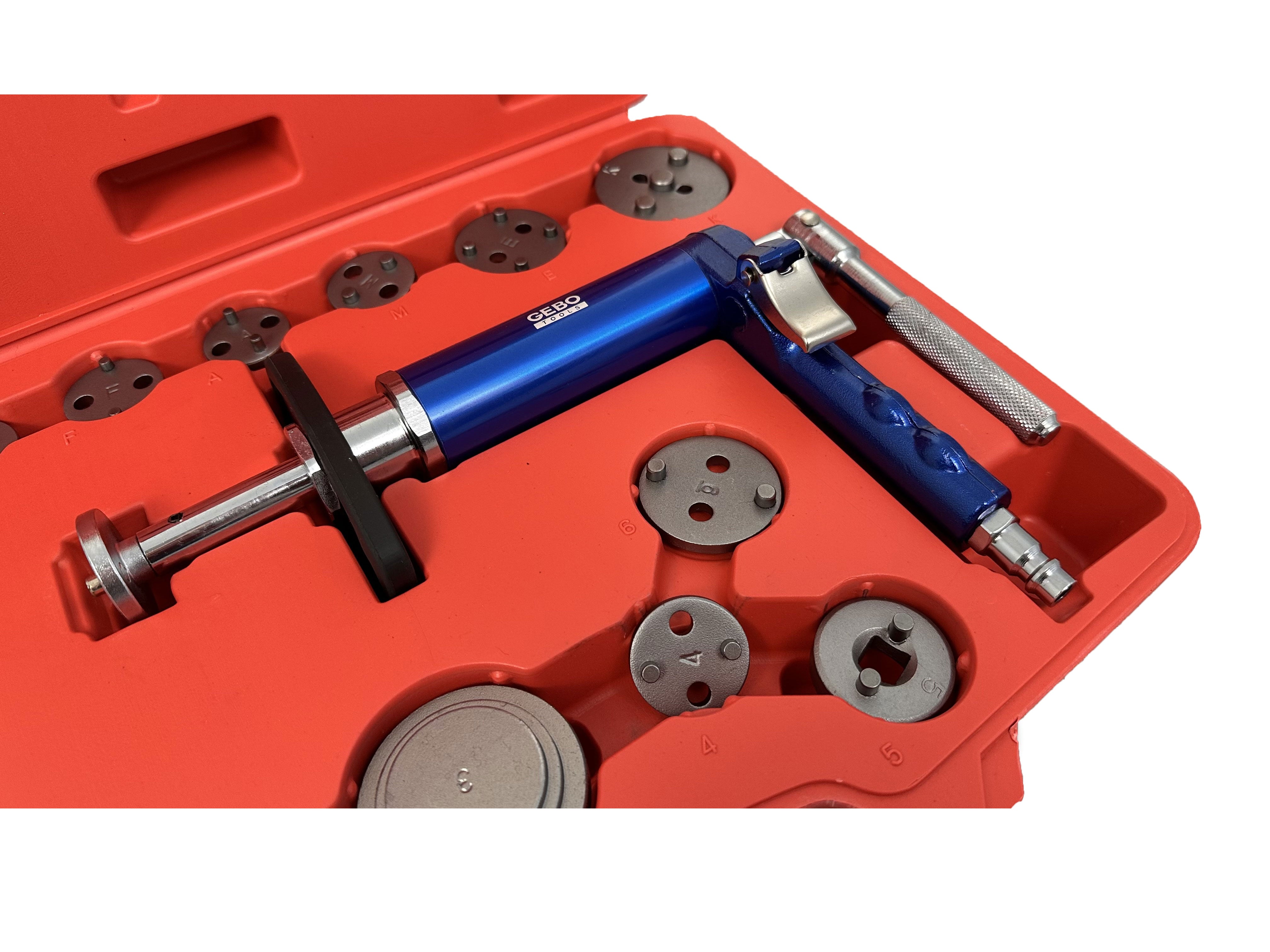 PRESA PNEUMATICA PENTRU PISTONAS ETRIERE FRANE 16 PIESE GEBO TOOLS