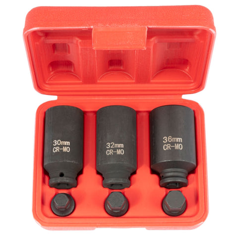 SET CHEI IMBUS SI TUBULARE DE IMPACT PT BUTUCI SI PLANETARE, IMBUSURI 1/2 14-17-19MM SI TUBULARE 12 LATURI BIHEXAGONAL 1/2 30-32-36MM