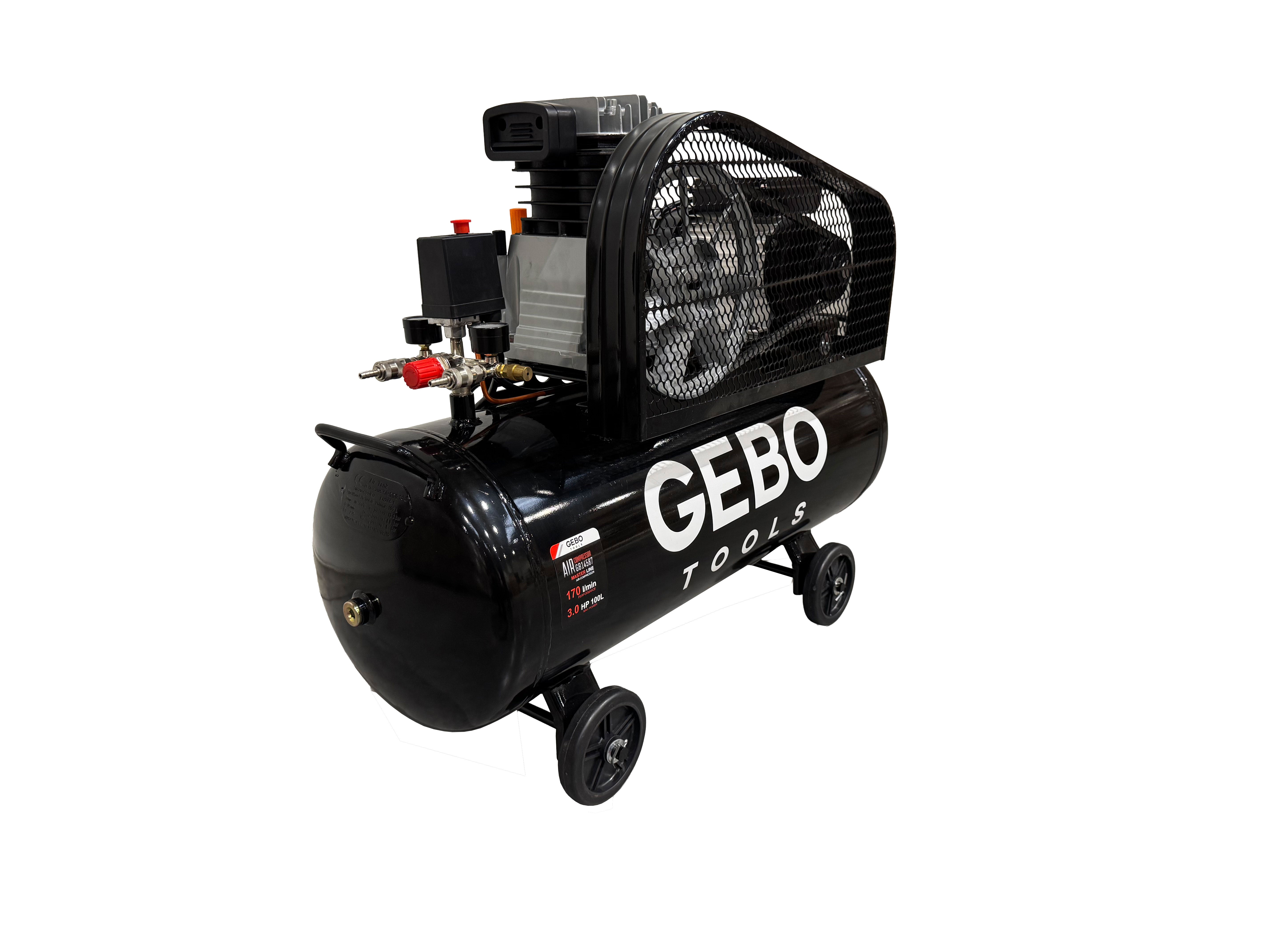 COMPRESOR AER 100L 3CP 220V GEBO TOOLS