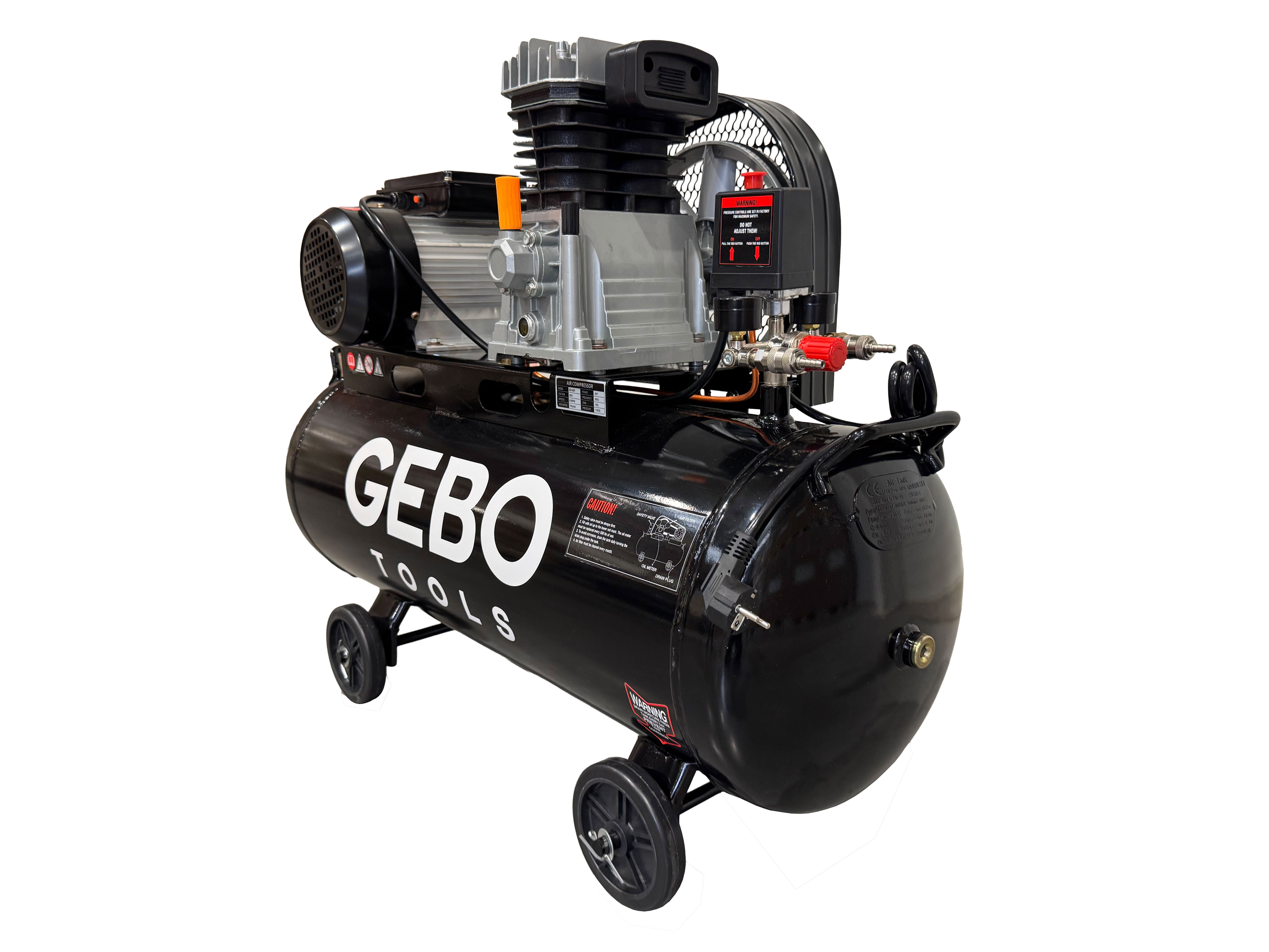 COMPRESOR AER 100L 3CP 220V GEBO TOOLS