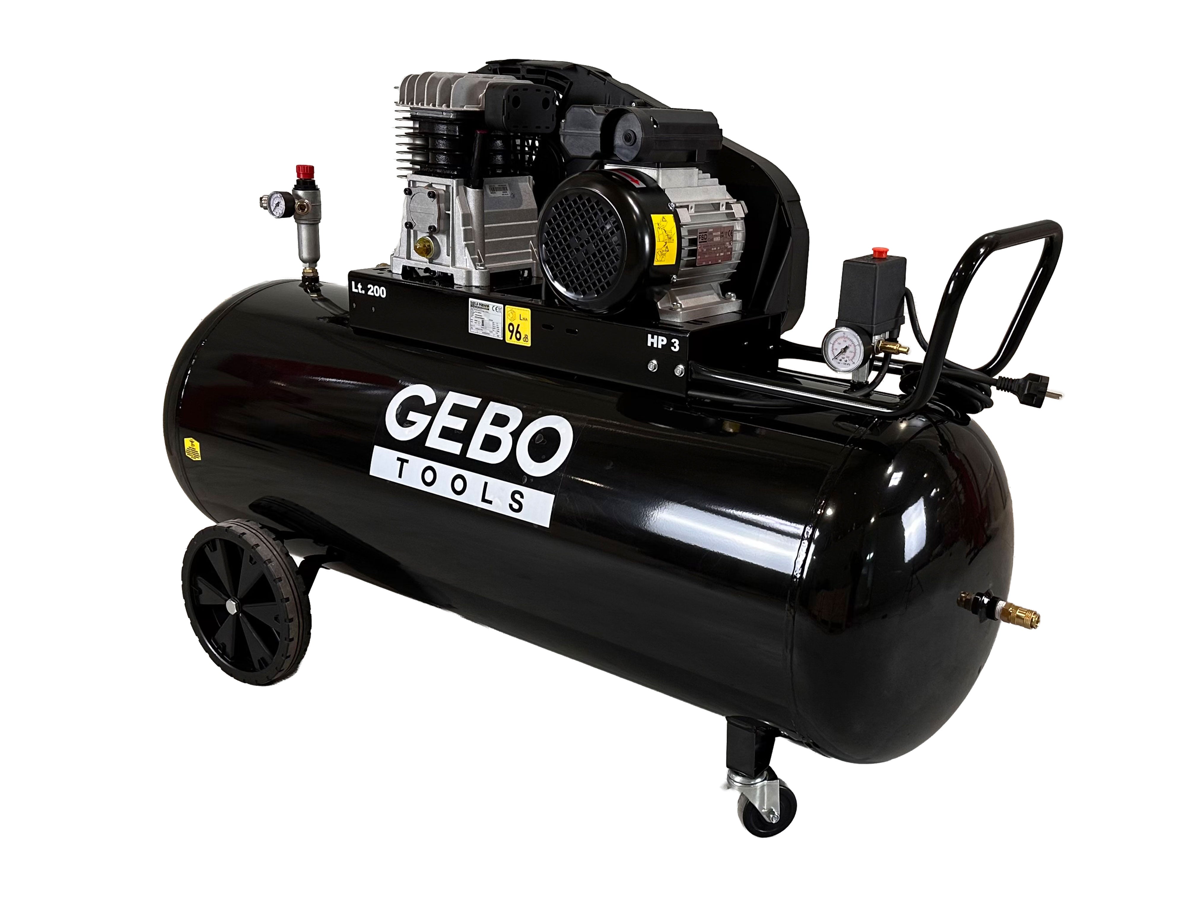 COMPRESOR PROFESIONAL 200L 3 CP 230 V GEBO TOOLS