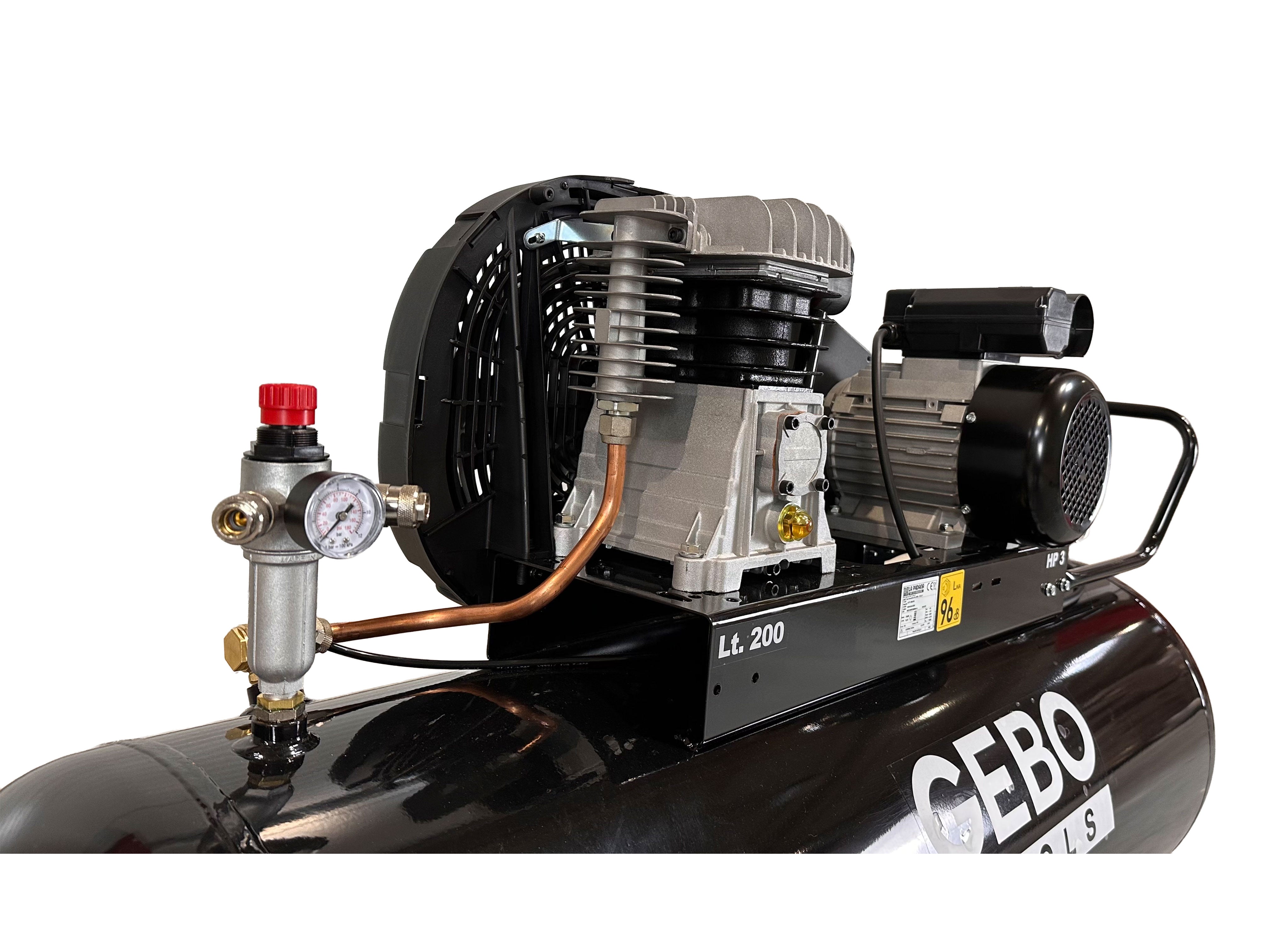 COMPRESOR PROFESIONAL 200L 3 CP 230 V GEBO TOOLS