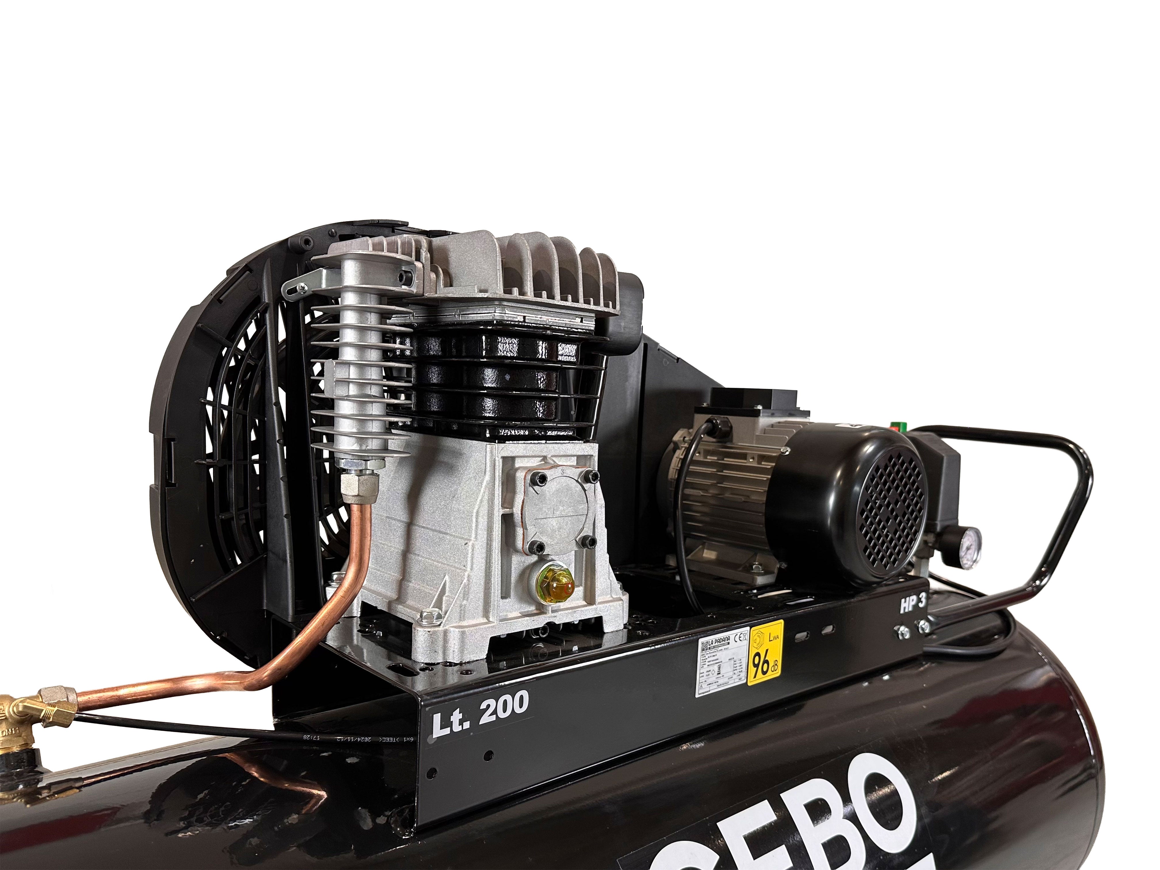 COMPRESOR PROFESIONAL 200L 3 CP 400 V GEBO TOOLS