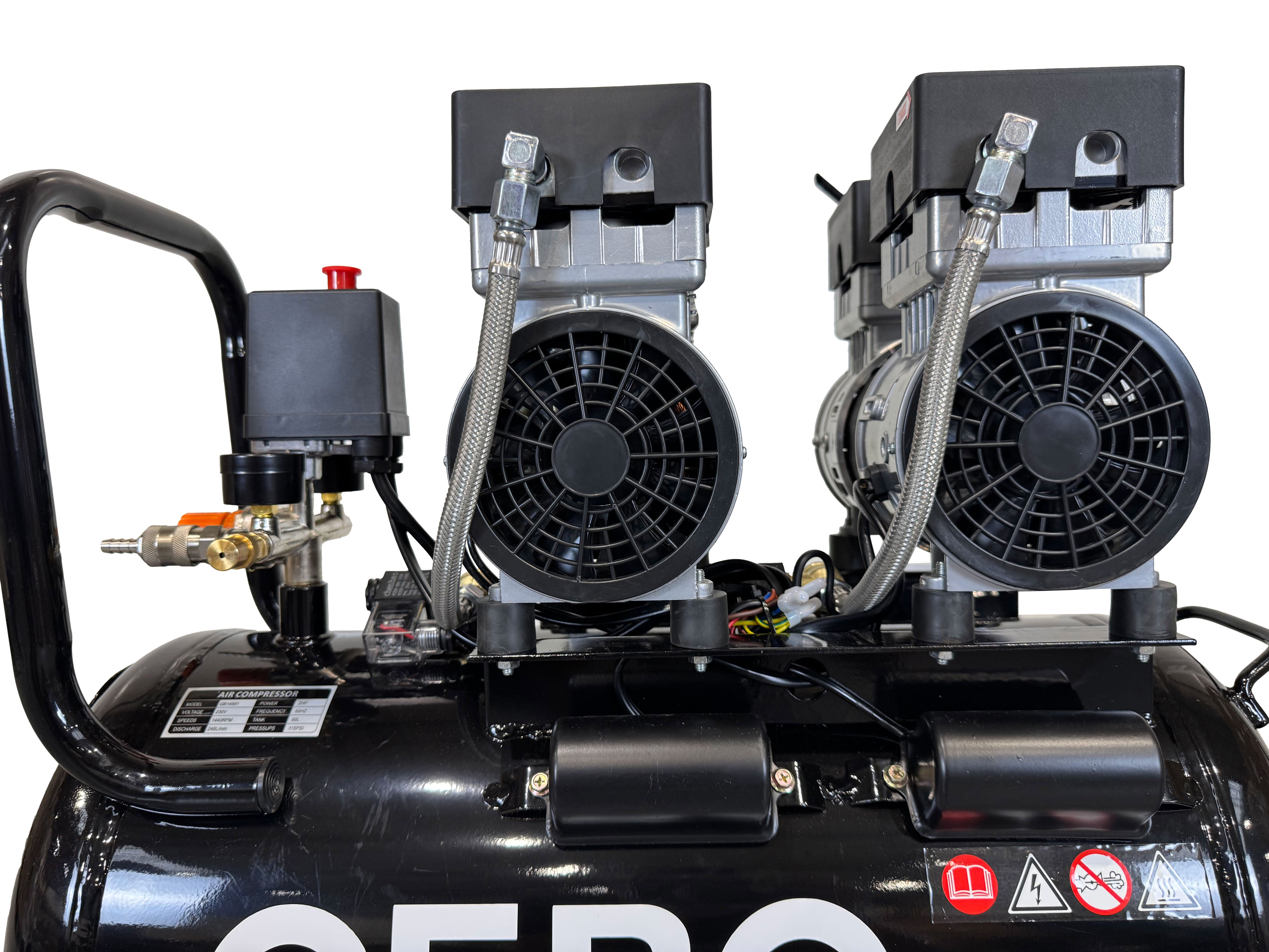 COMPRESOR SILENTIOS FARA ULEI 50L GEBO TOOLS