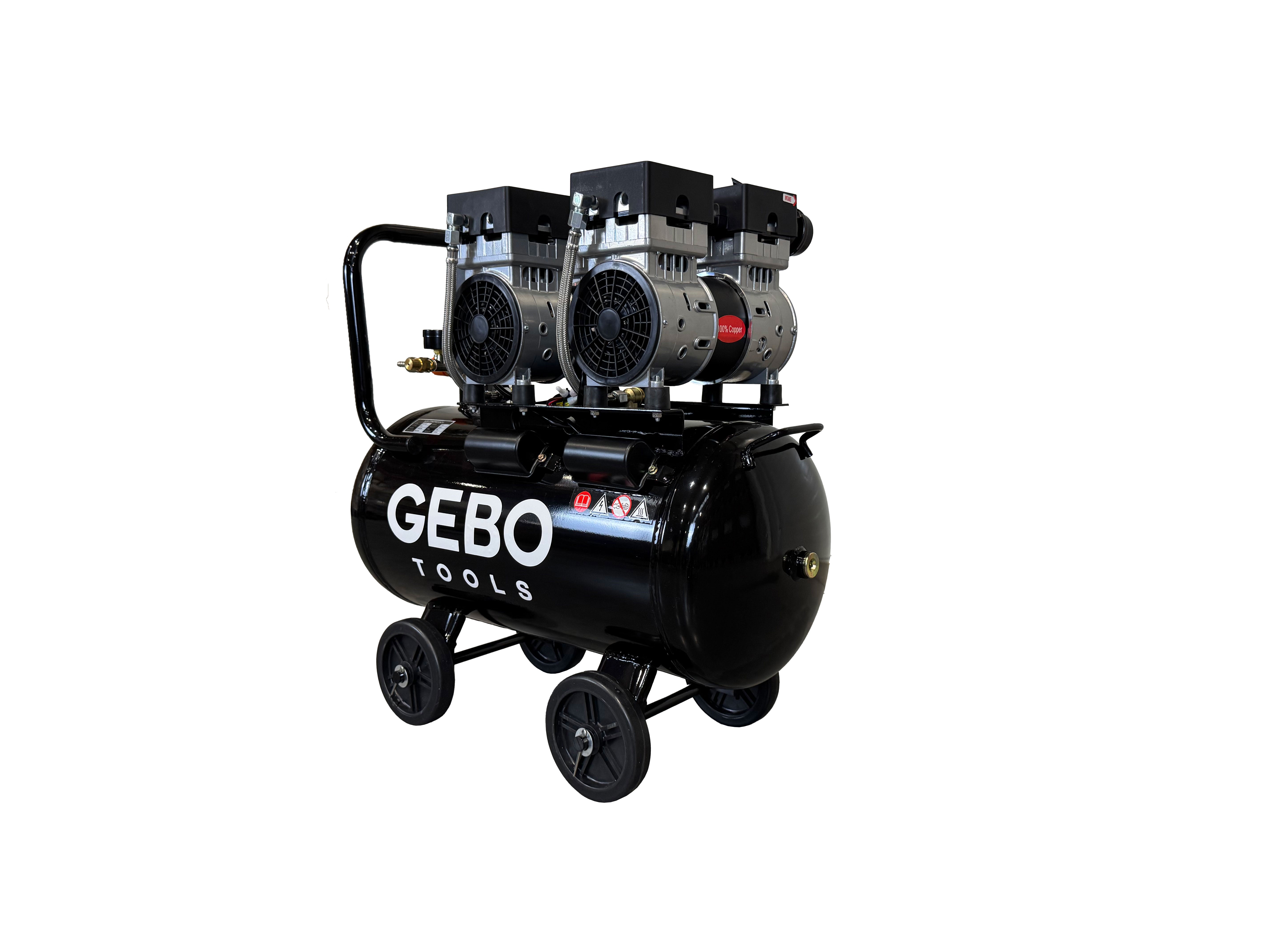 COMPRESOR SILENTIOS FARA ULEI 50L GEBO TOOLS