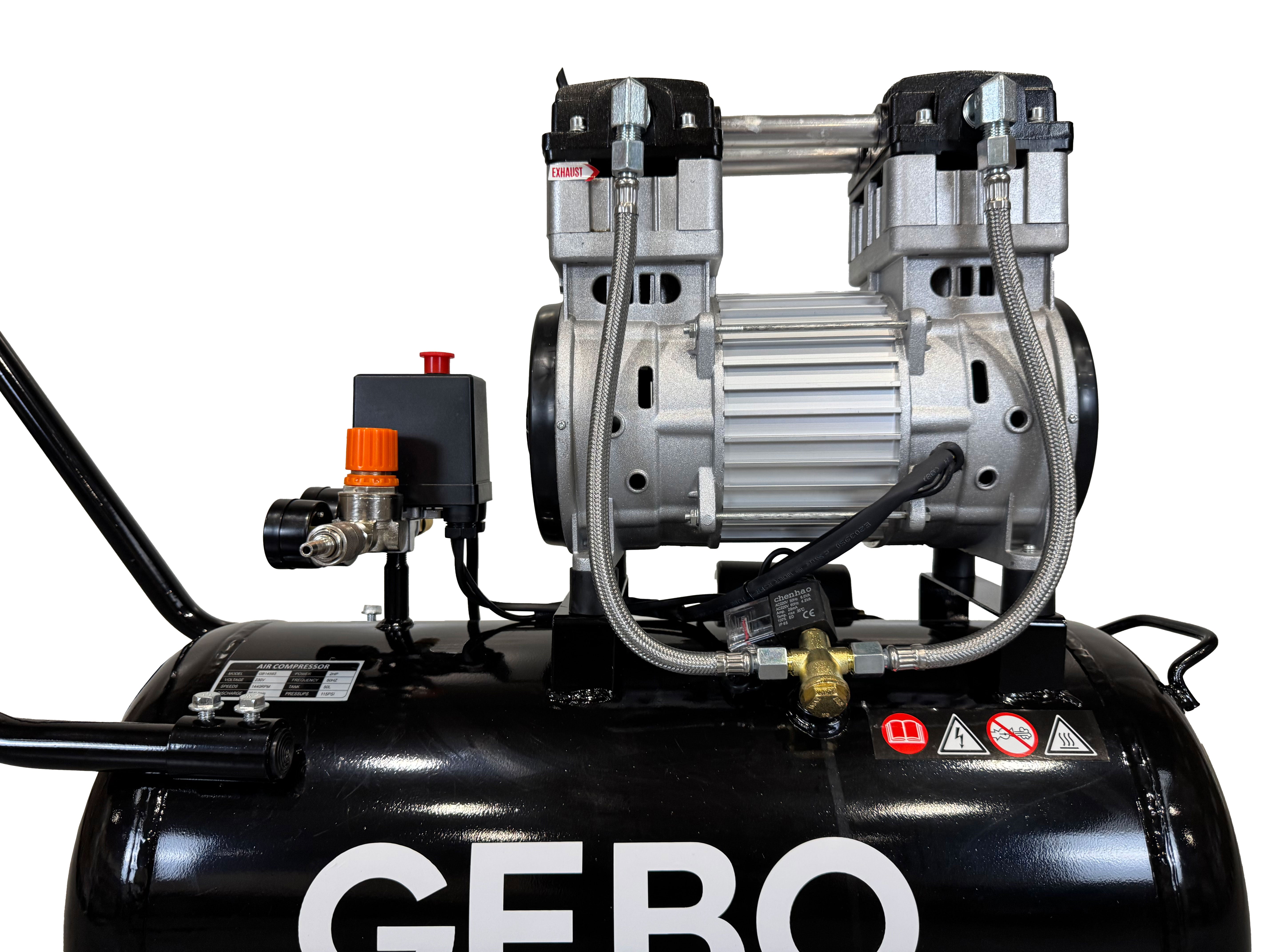 COMPRESOR SILENTIOS 50L 2CP GEBO TOOLS