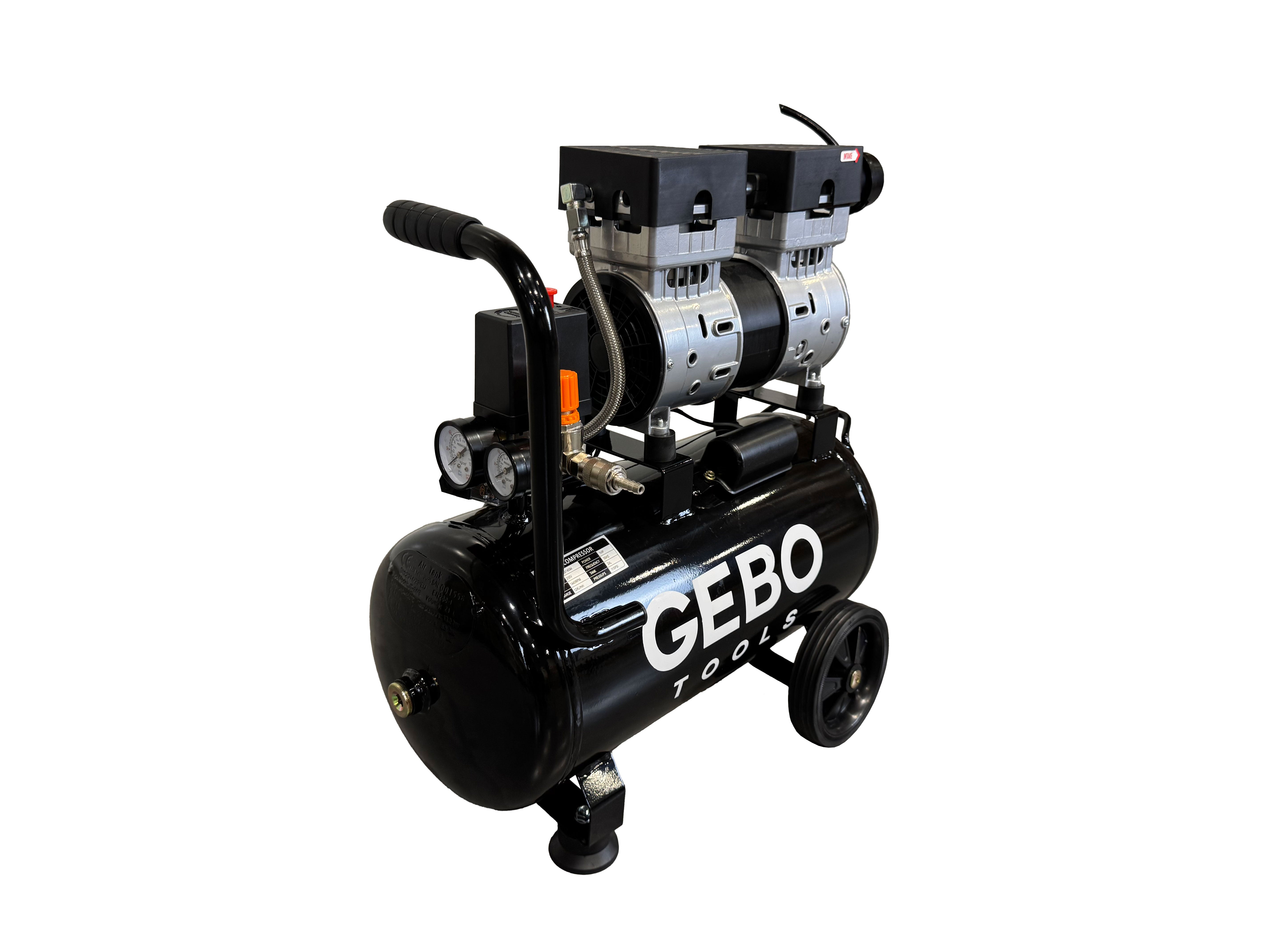 COMPRESOR SILENTIOS FARA ZGOMOT FARA ULEI 24L GEBO TOOLS