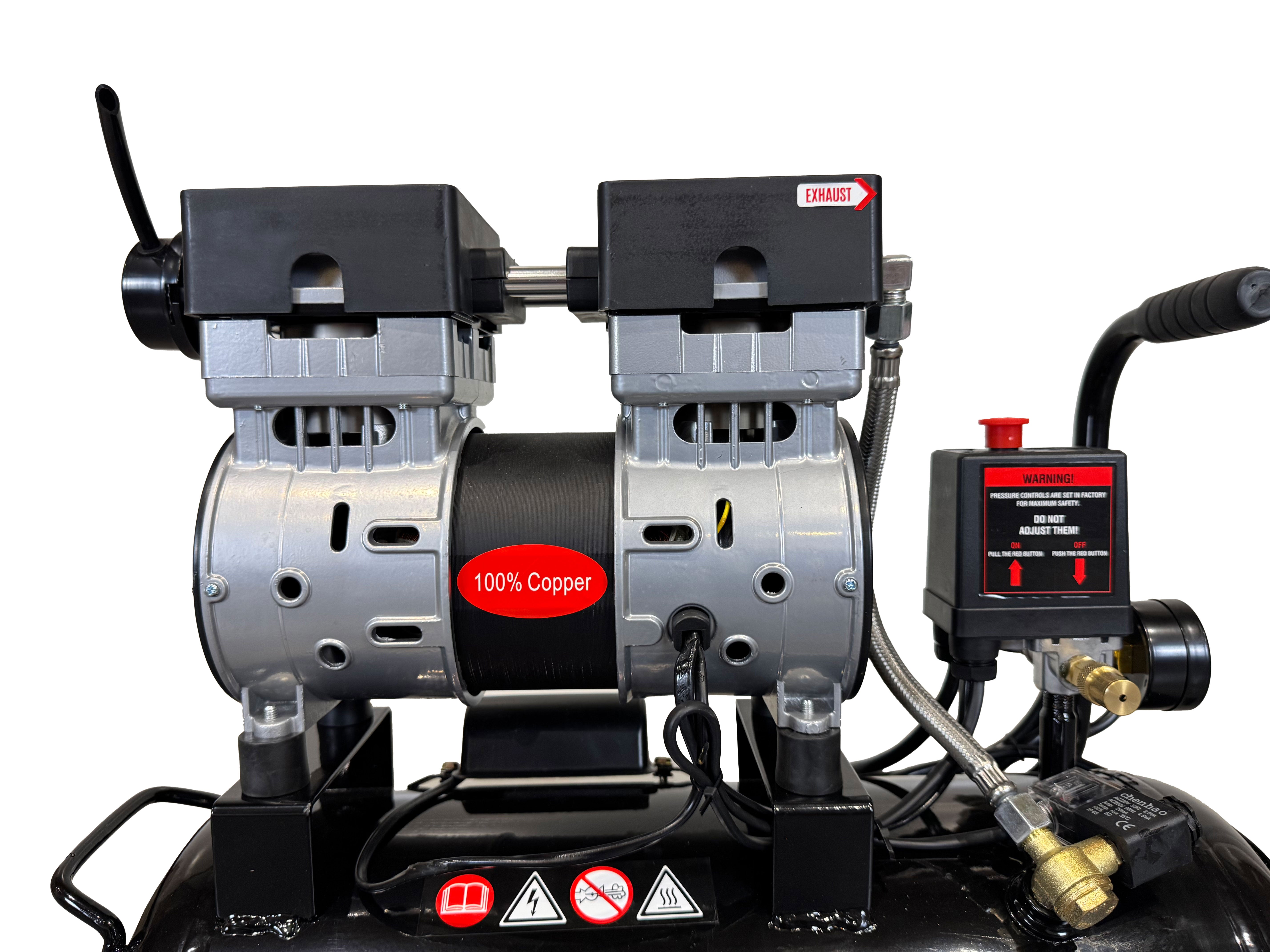 COMPRESOR SILENTIOS FARA ZGOMOT FARA ULEI 24L GEBO TOOLS