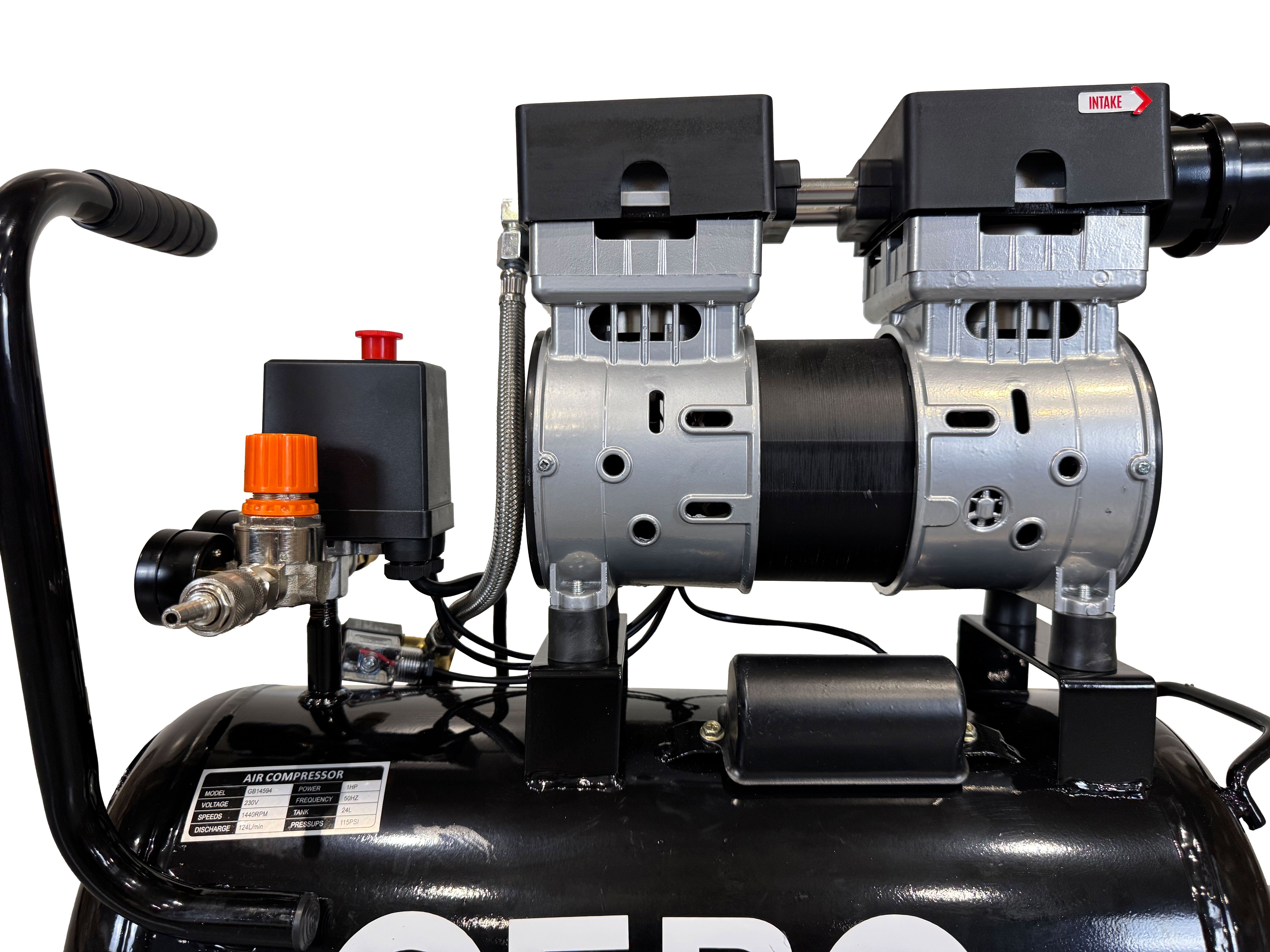 COMPRESOR SILENTIOS FARA ZGOMOT FARA ULEI 24L GEBO TOOLS