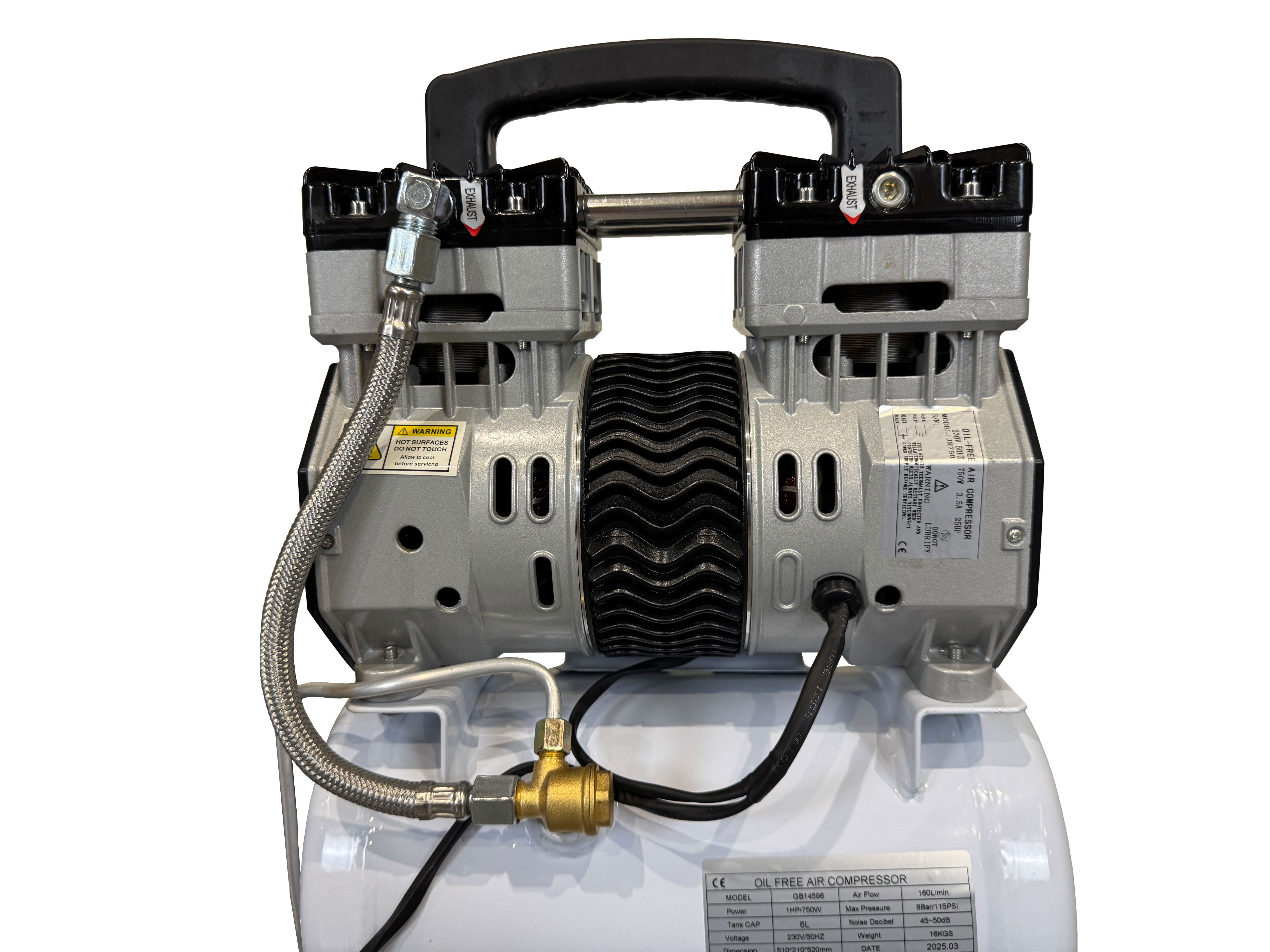 COMPRESOR SILENTIOS FARA ULEI 6L GEBO TOOLS