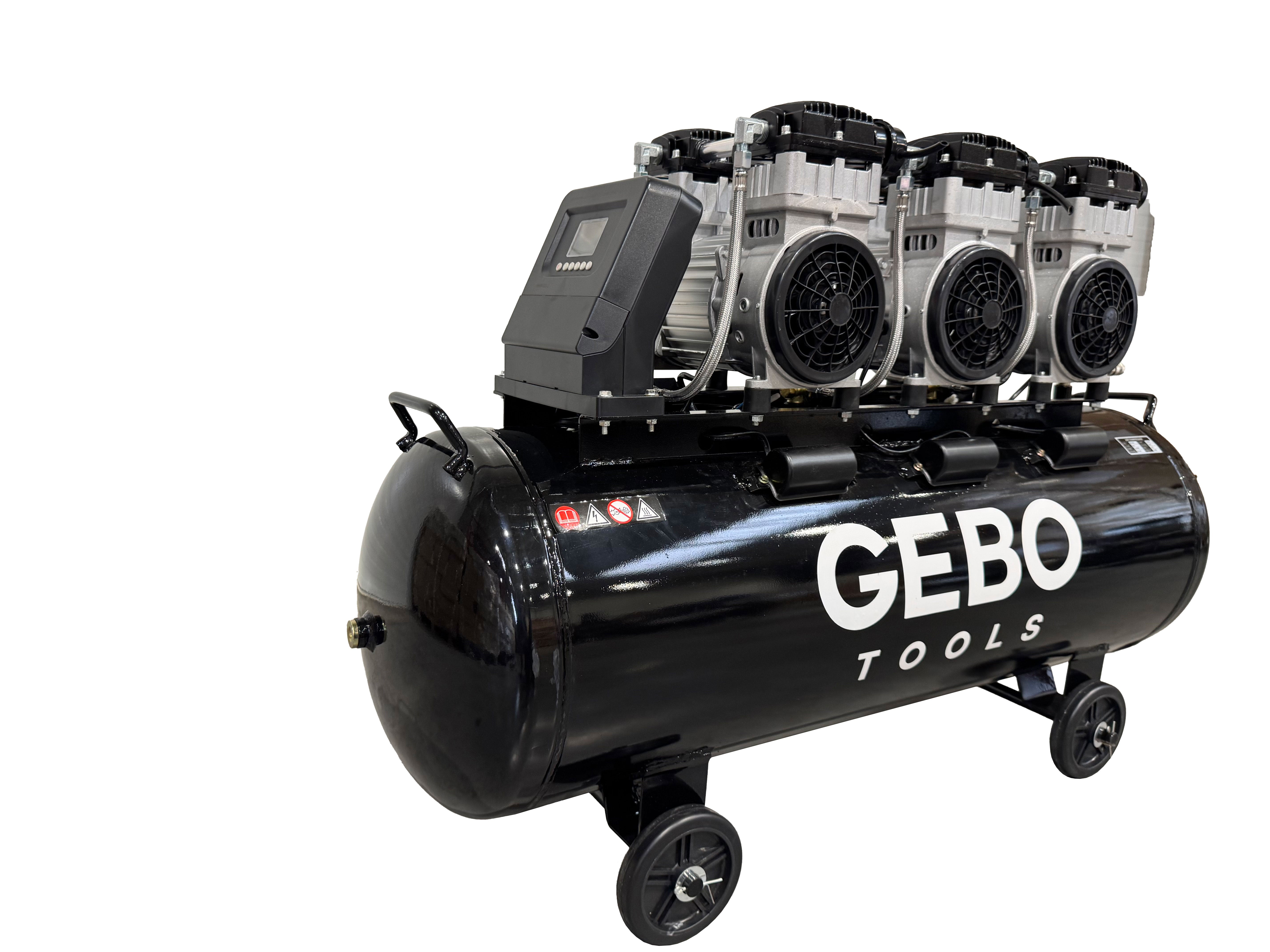 COMPRESOR SILENTIOS CU ZGOMOT REDUS FARA ULEI 150L GEBO TOOLS