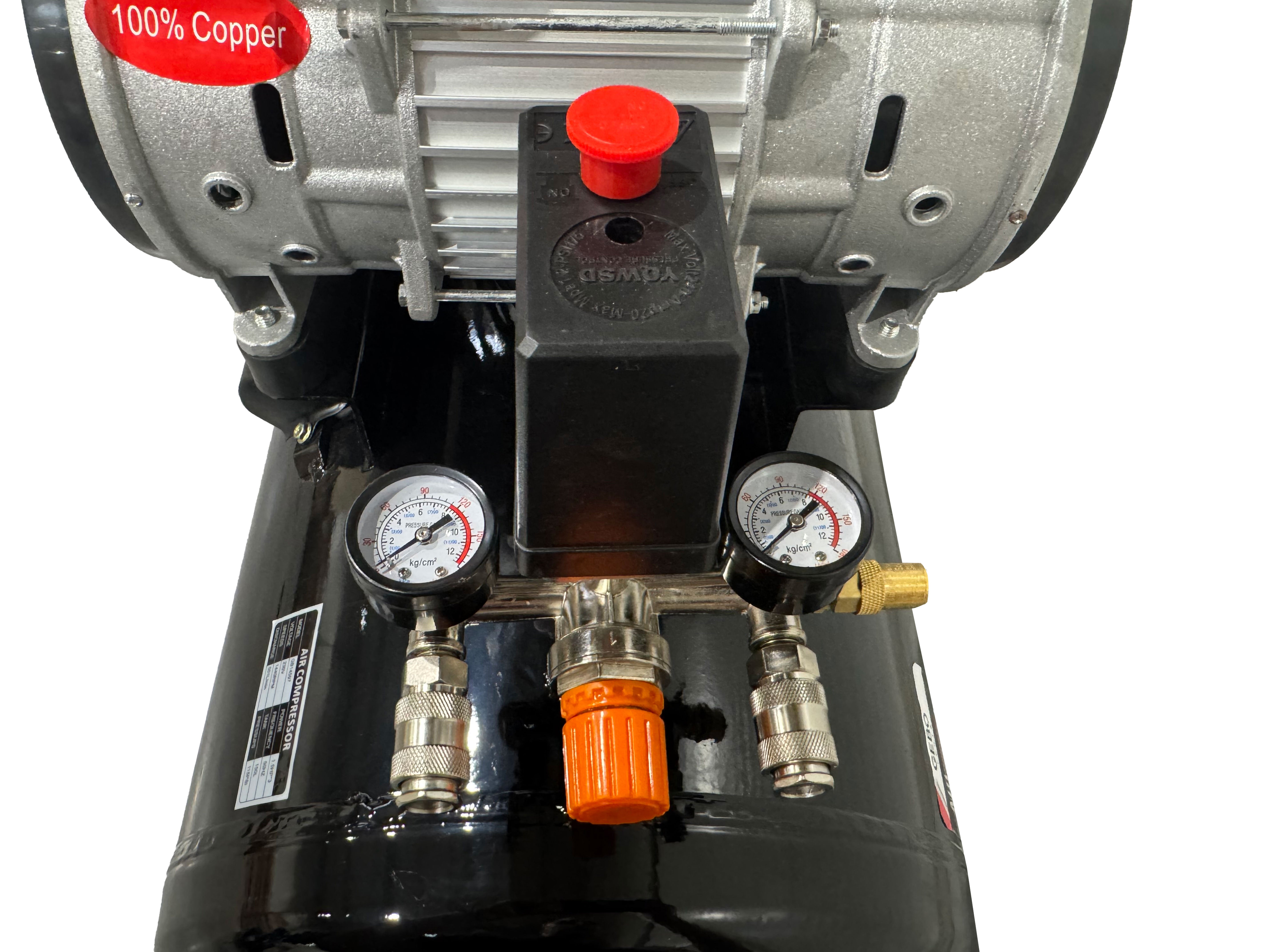 COMPRESOR SILENTIOS CU ZGOMOT REDUS FARA ULEI 150L GEBO TOOLS