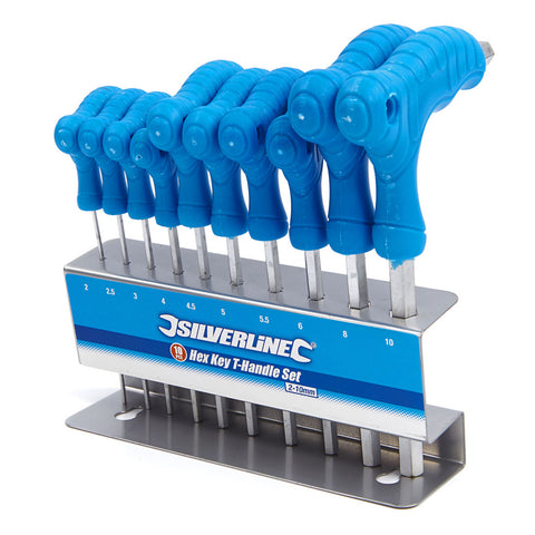 SET IMBUS CU MANER T 2-10 MM 10 PIESE