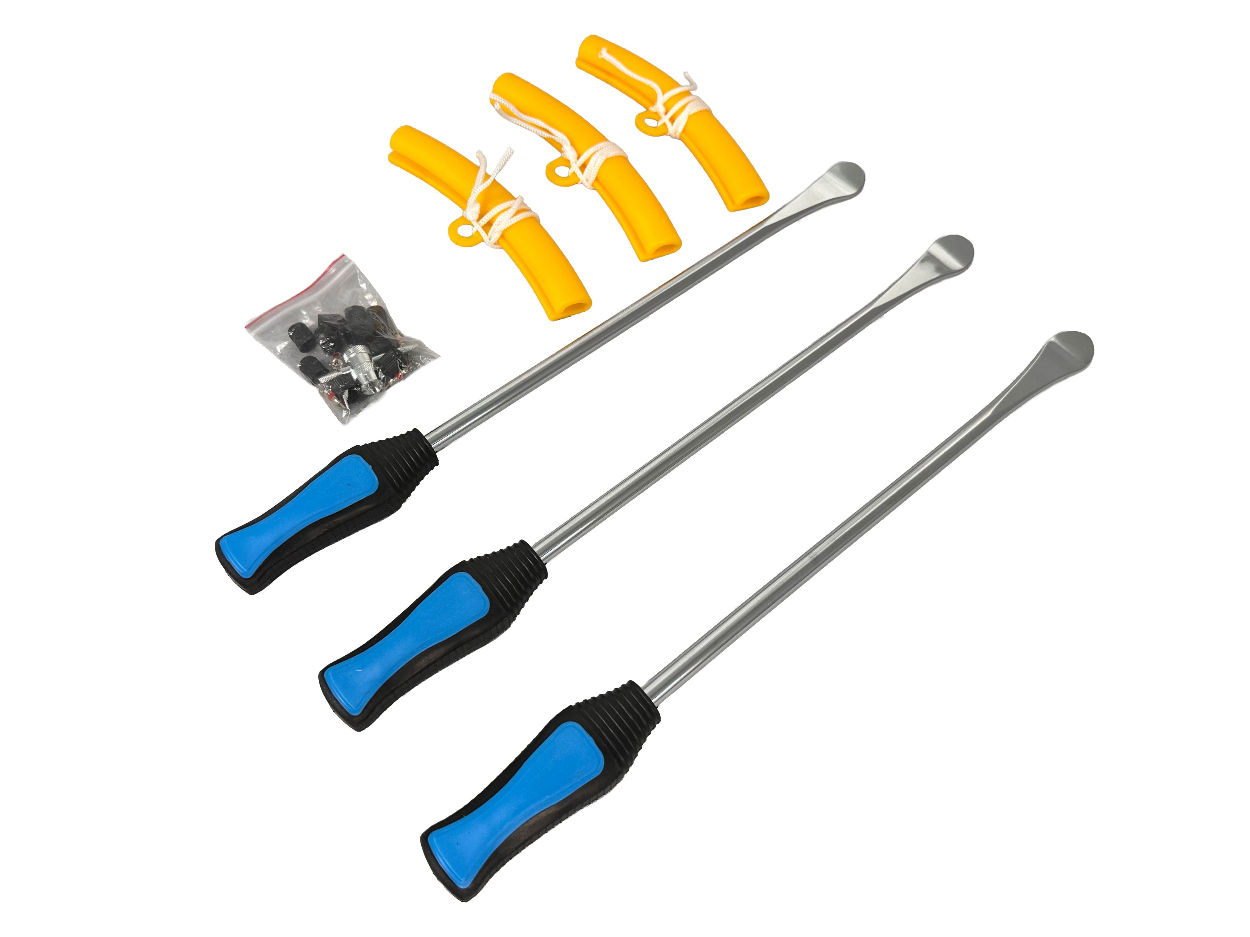 SET LEVIERE CU MANER PENTRU ANVELOPE CU PROTECTIE PENTRU JANTE 13 PIESE GEBO TOOLS