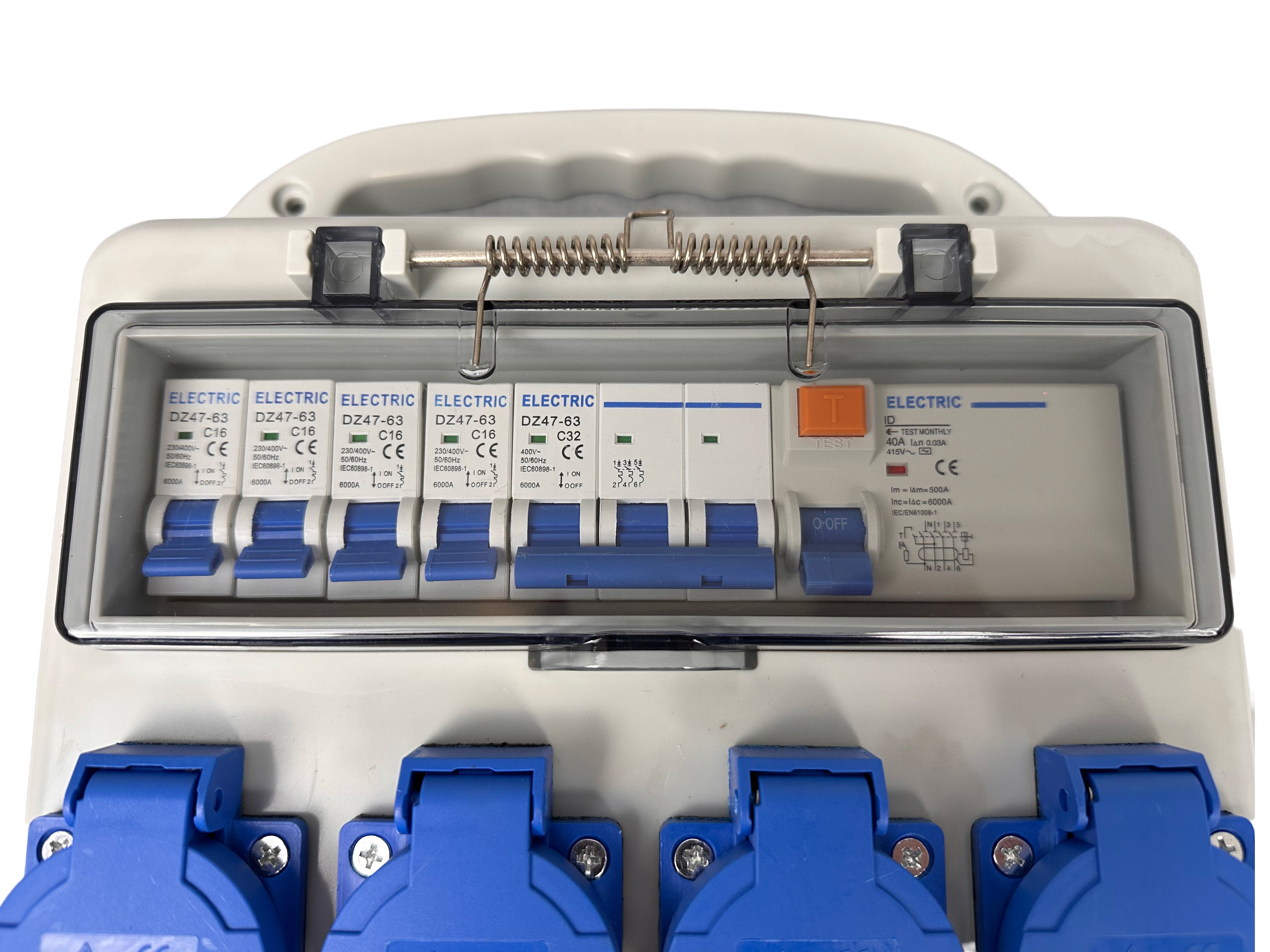 CUTIE DE DISTRIBUTIE+PROTECTIE PORTABILA 3X400V 4X230V IP44 GEBO TOOLS