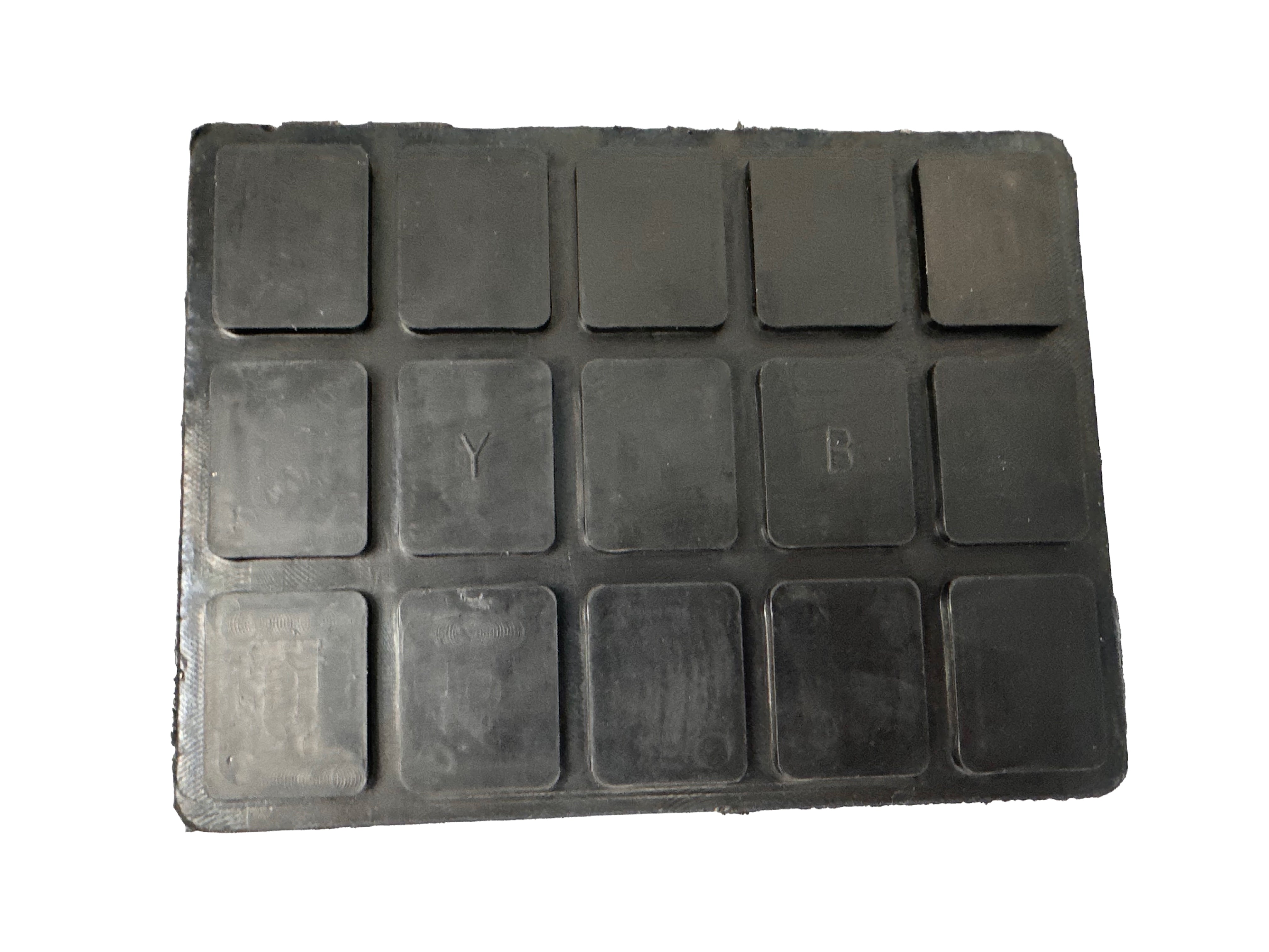 TAMPON CAUCIUC PATRAT PT ELEVATOARE TIP FOARFECA 160X120X40 MM GEBO TOOLS