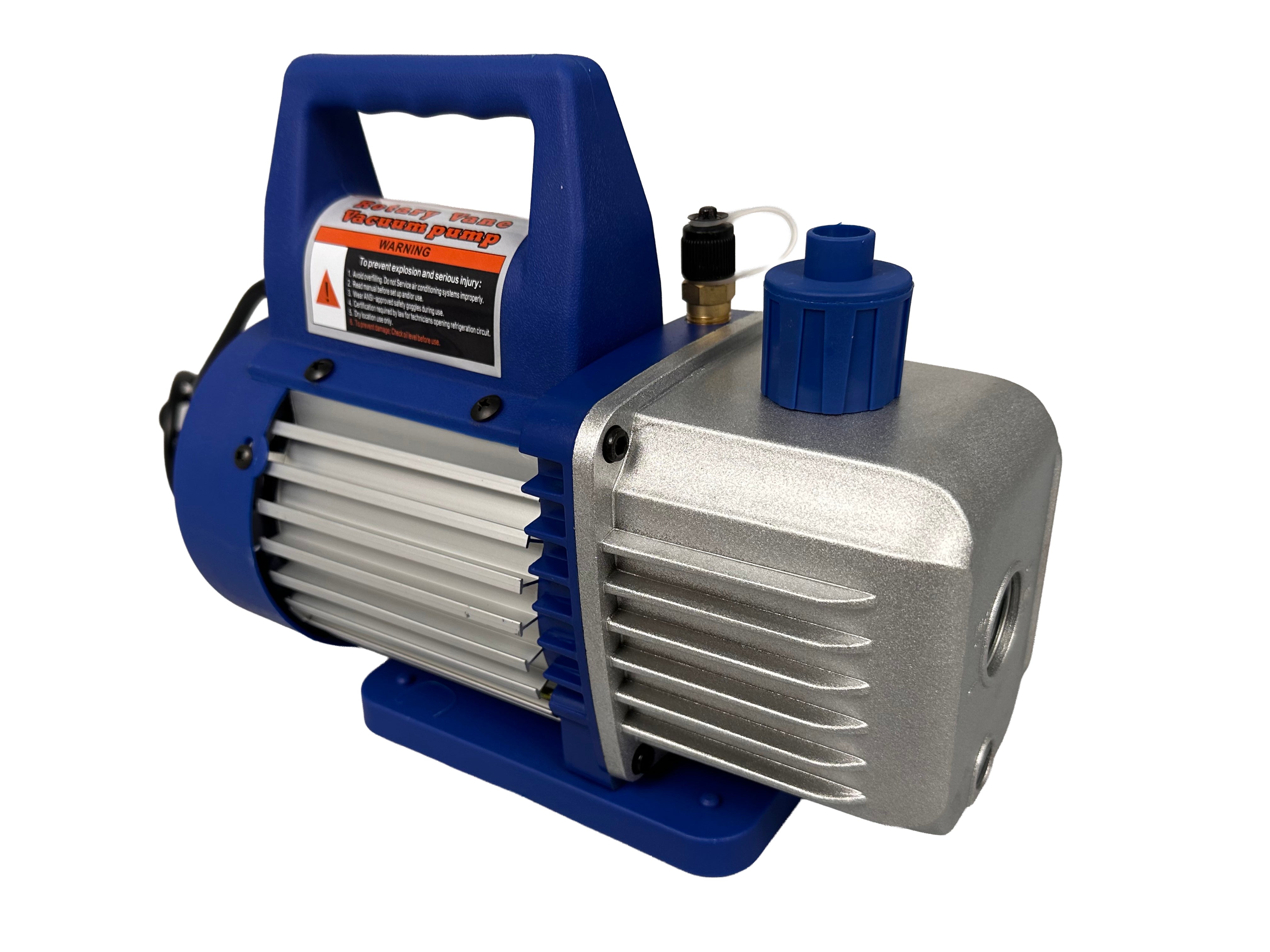 POMPA VID VACUUM AER CONDITIONAT CU O ETAPA MANOMETRU CU 2 PORTURI 70L/MIN GEBO TOOLS