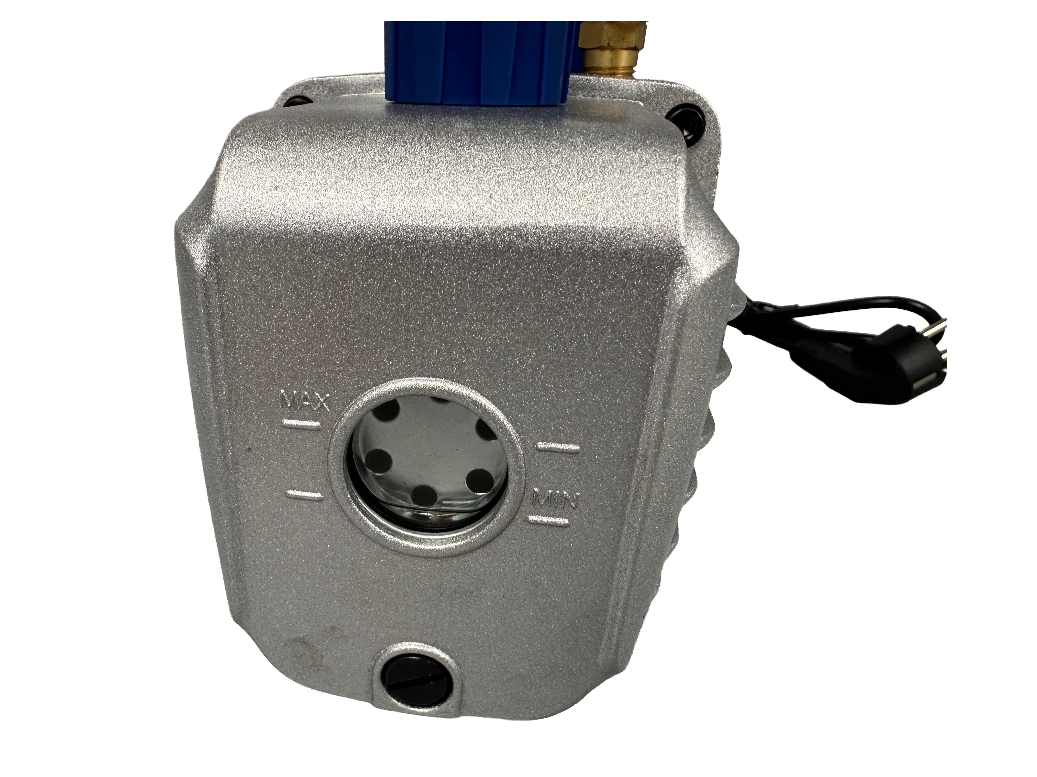 POMPA VID VACUUM AER CONDITIONAT CU O ETAPA MANOMETRU CU 2 PORTURI 70L/MIN GEBO TOOLS