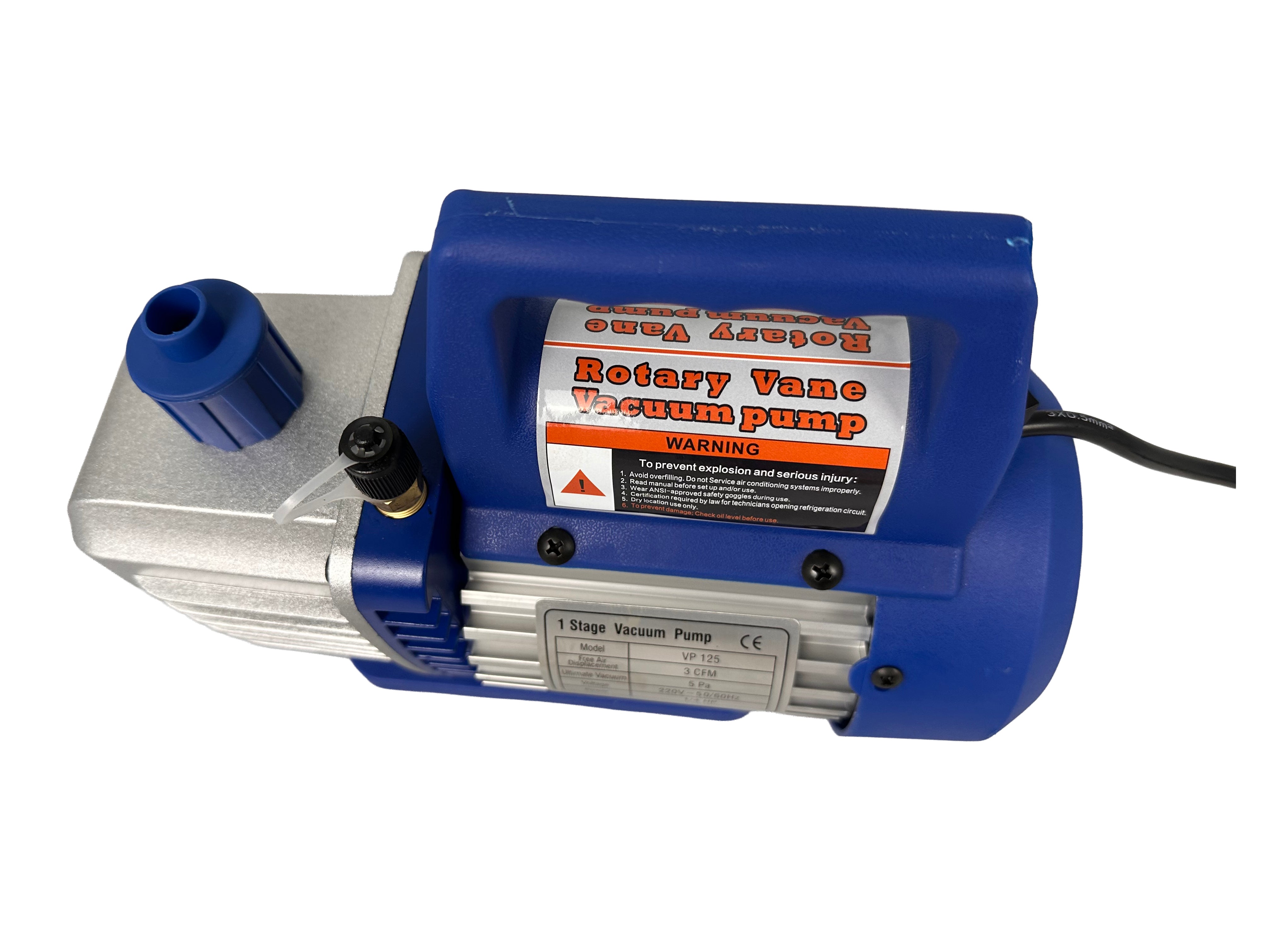 POMPA VID VACUUM AER CONDITIONAT CU O ETAPA MANOMETRU CU 2 PORTURI 70L/MIN GEBO TOOLS