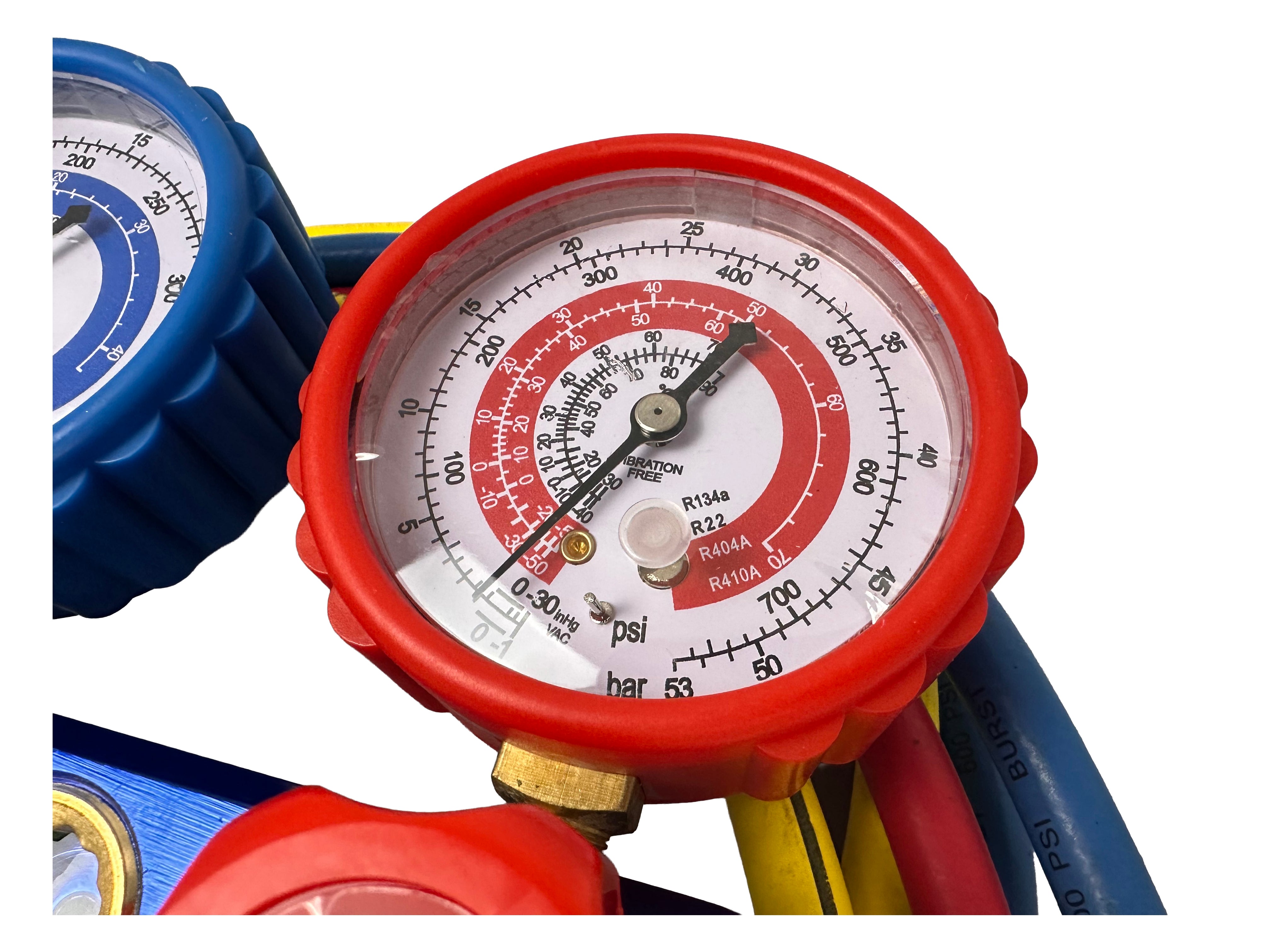 POMPA VID VACUUM AER CONDITIONAT CU O ETAPA MANOMETRU CU 2 PORTURI 70L/MIN GEBO TOOLS