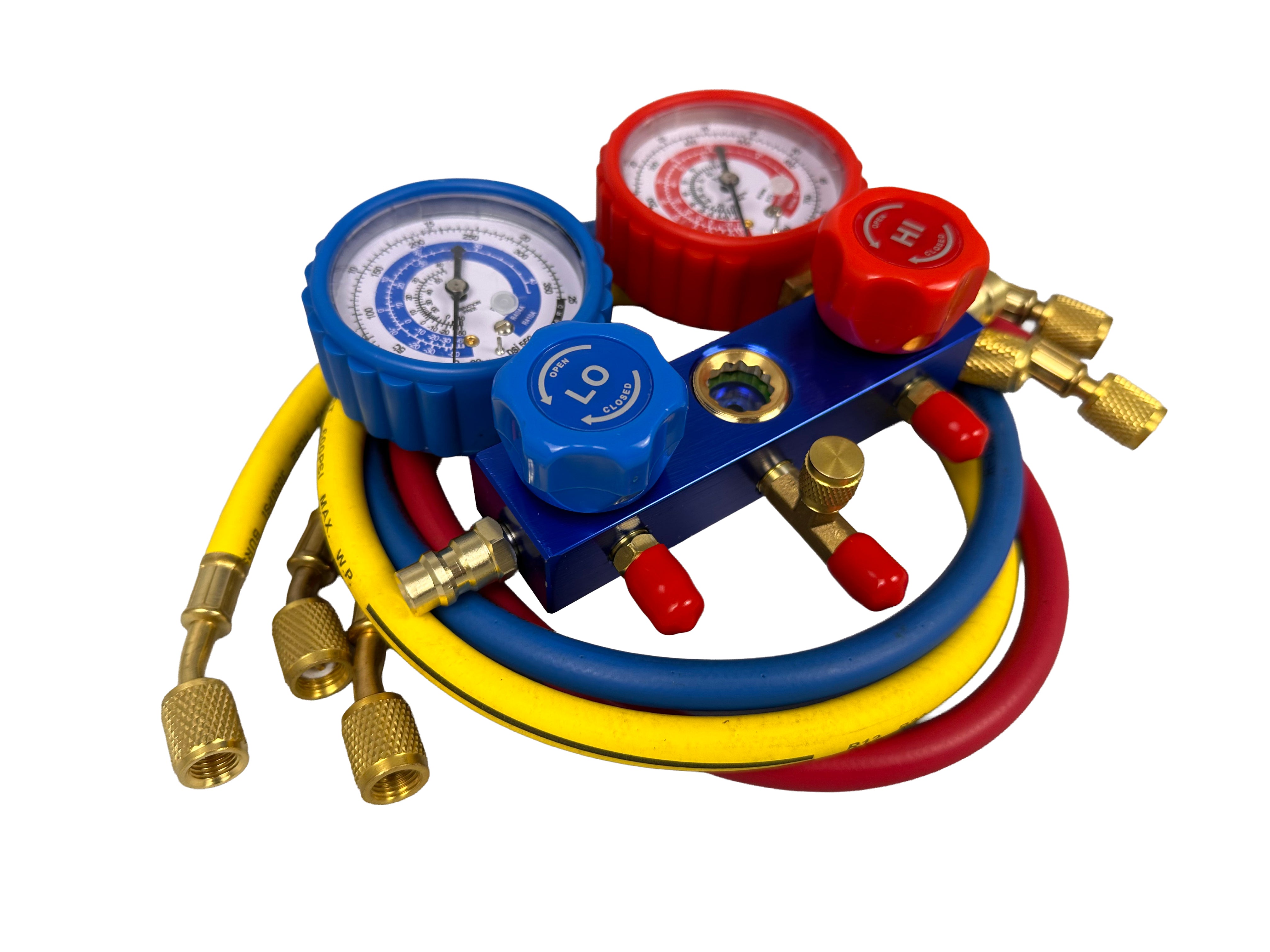 POMPA VID VACUUM AER CONDITIONAT CU O ETAPA MANOMETRU CU 2 PORTURI 70L/MIN GEBO TOOLS